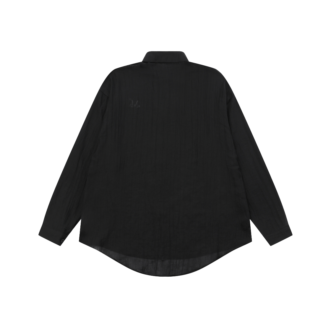 무센트 루즈핏 시스루 셔츠 블랙(MUCENT Loose-Fit See Through Shirt Black) - 2
