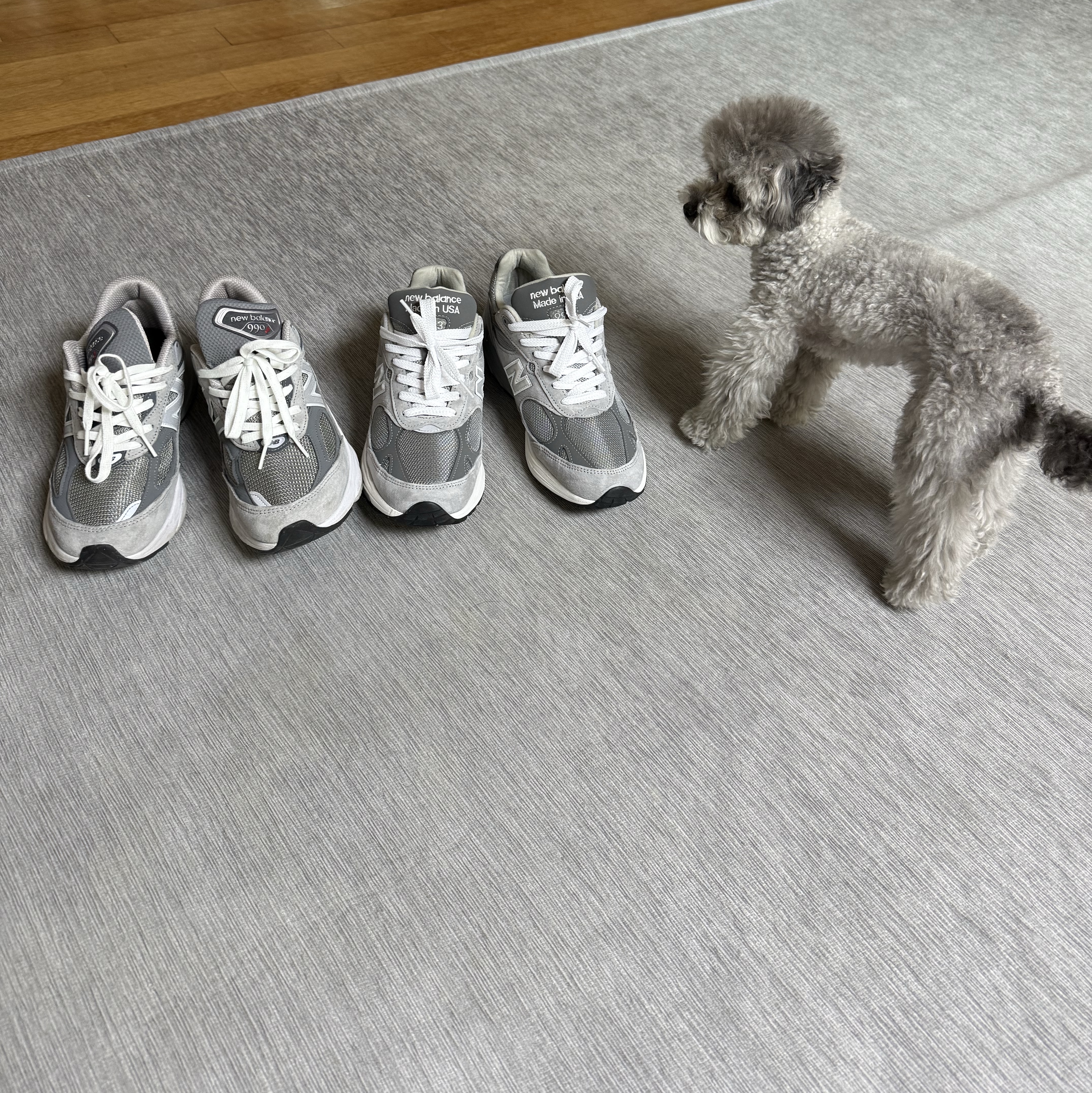 New Balance 993 Made in USA Grey - D Standard 착용 스타일 - 4