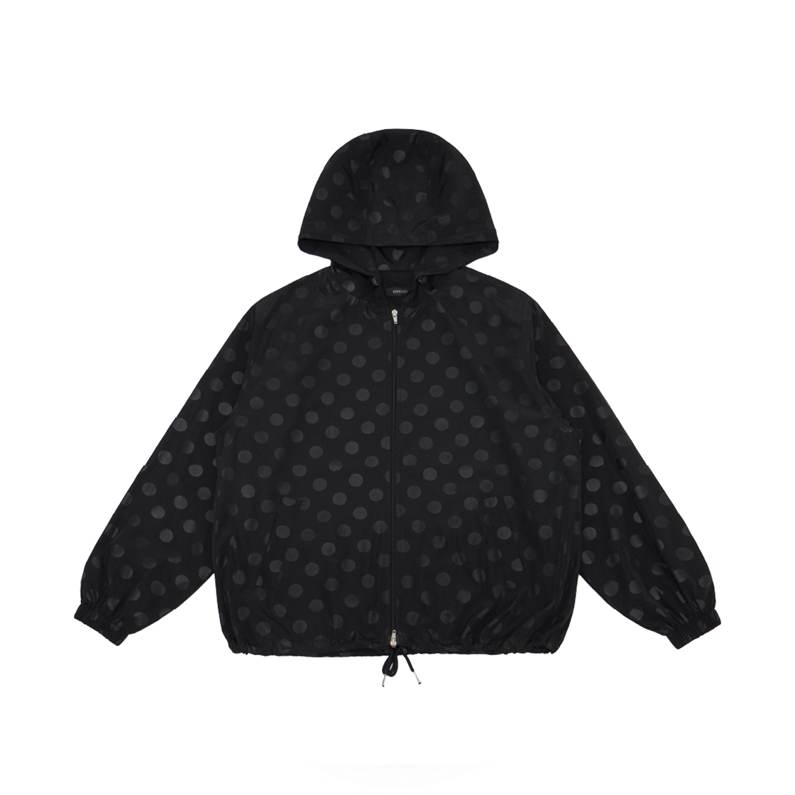 KS5BRJP001BK Kookeesee Dot Hoodie Windbreaker Black