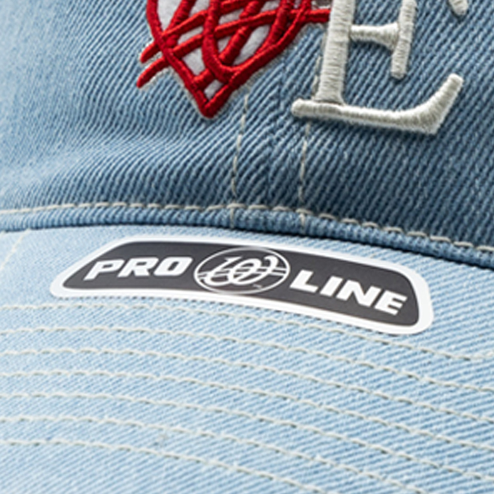 위얼드월드 러브 로고 데님 볼캡 라이트블루(Weird World LOVE Logo Denim Ball Cap Light  Blue) - 6