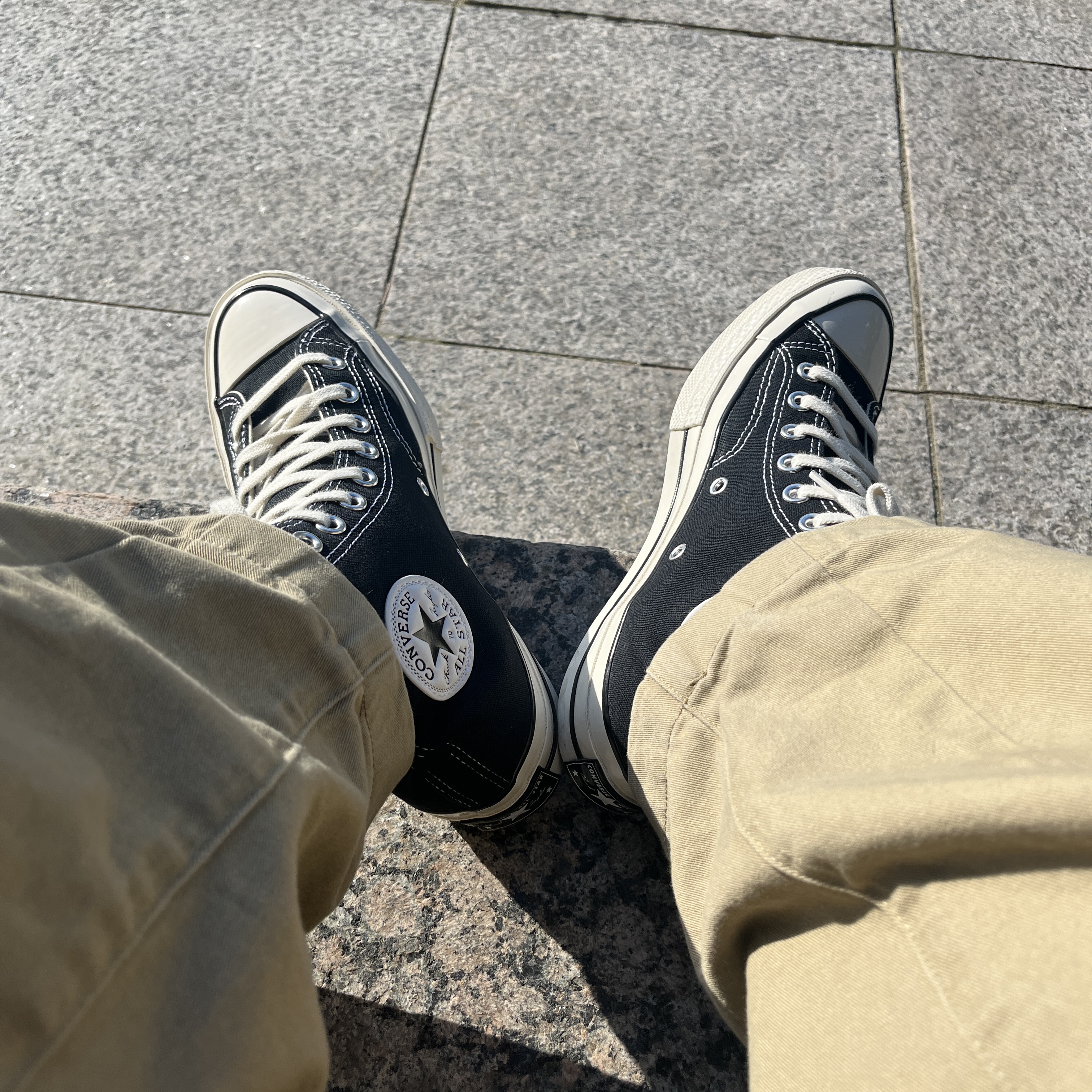Converse Chuck 70 Hi Black 착용 스타일