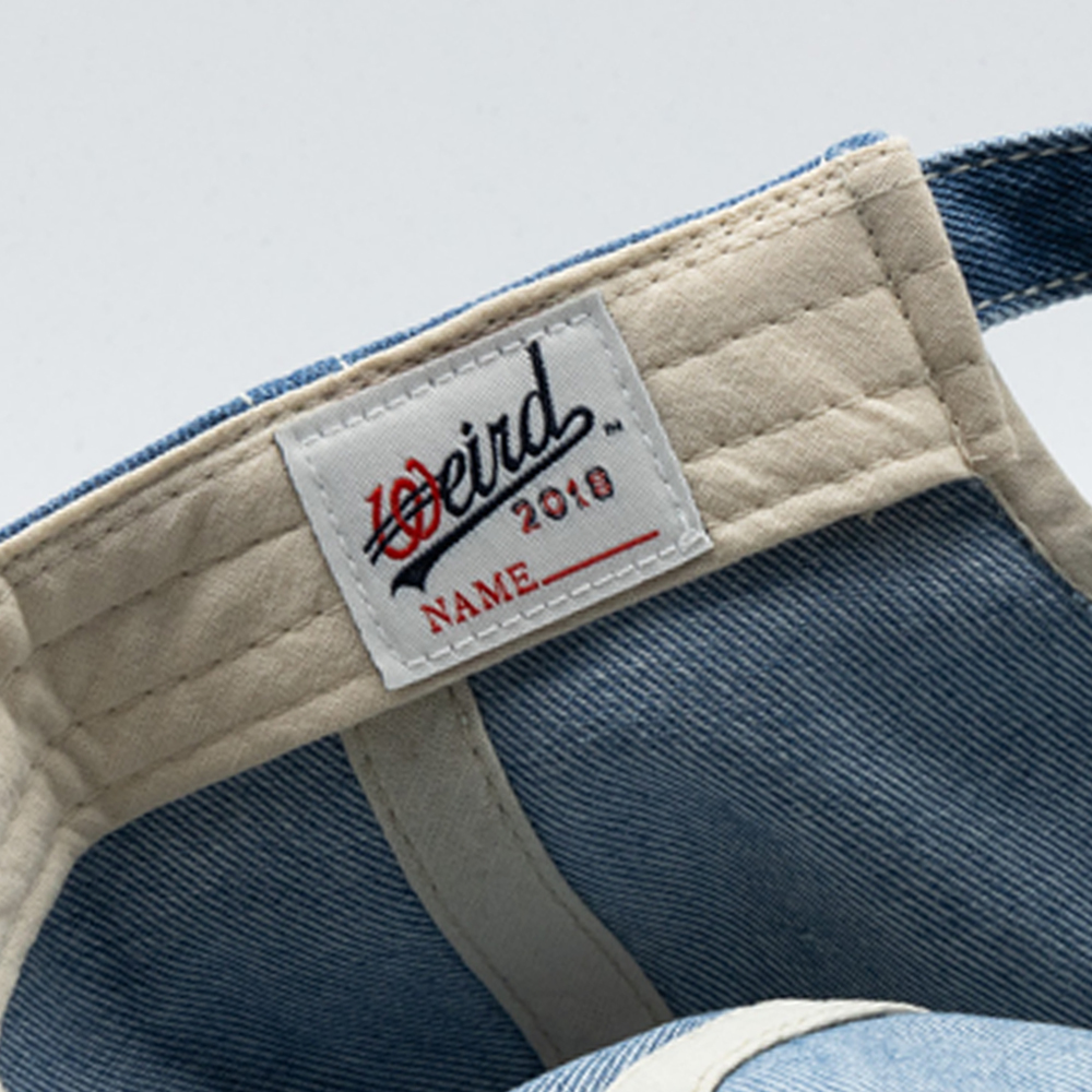 위얼드월드 웨이브 로고 데님 볼캡 블루(Weird World Wave Logo Denim Ball Cap Blue) - 5