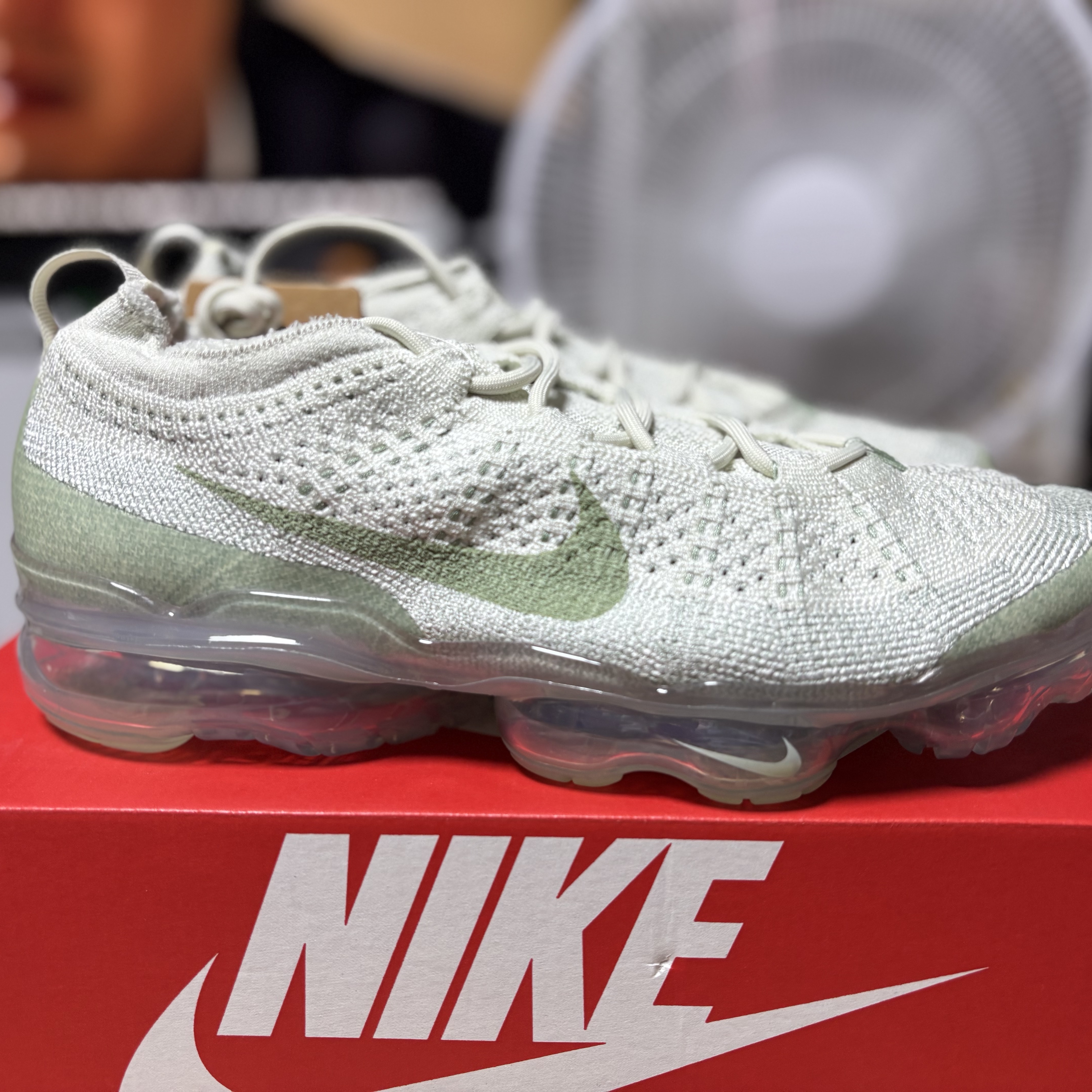 Nike Air Vapormax 2023 Flyknit Honeydew Sea Glass 착용 스타일 - 3