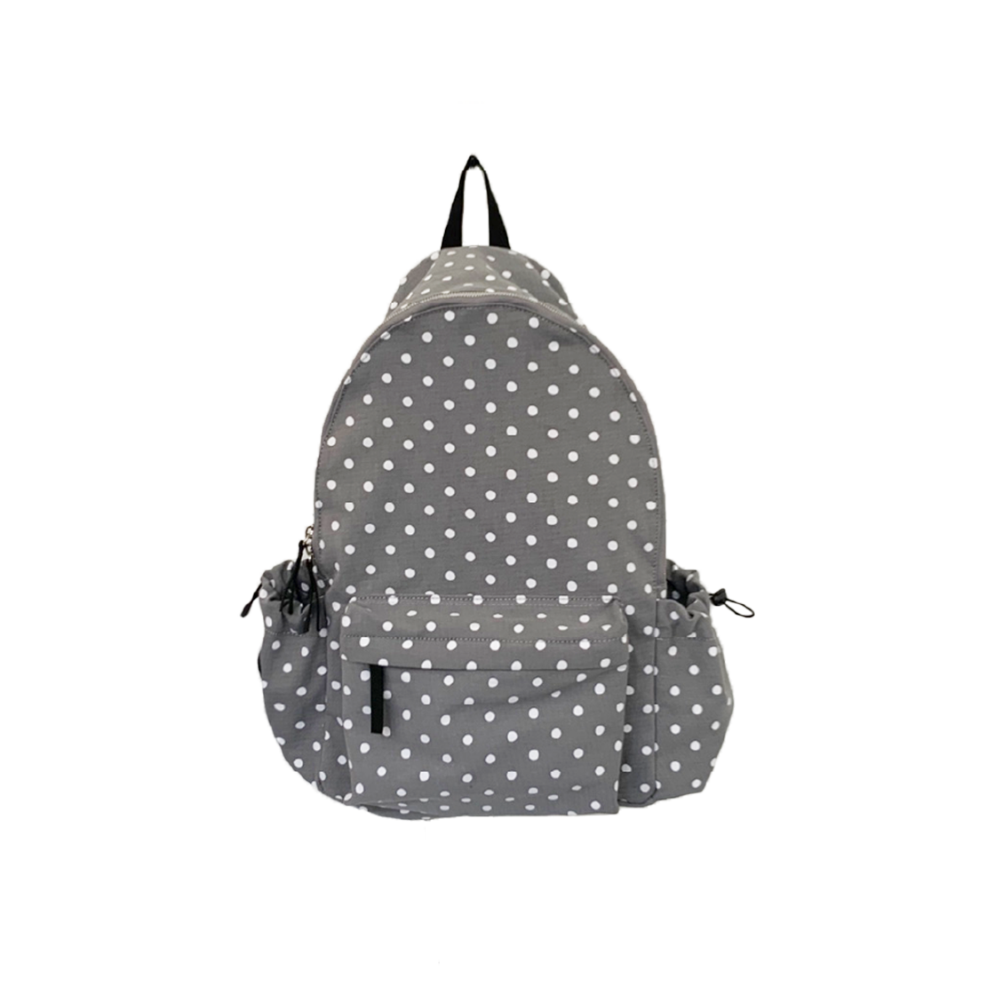 쿠키시 앤 도트패턴 코튼 백팩 그레이(Kookeesee Anne Dot Backpack Grey)