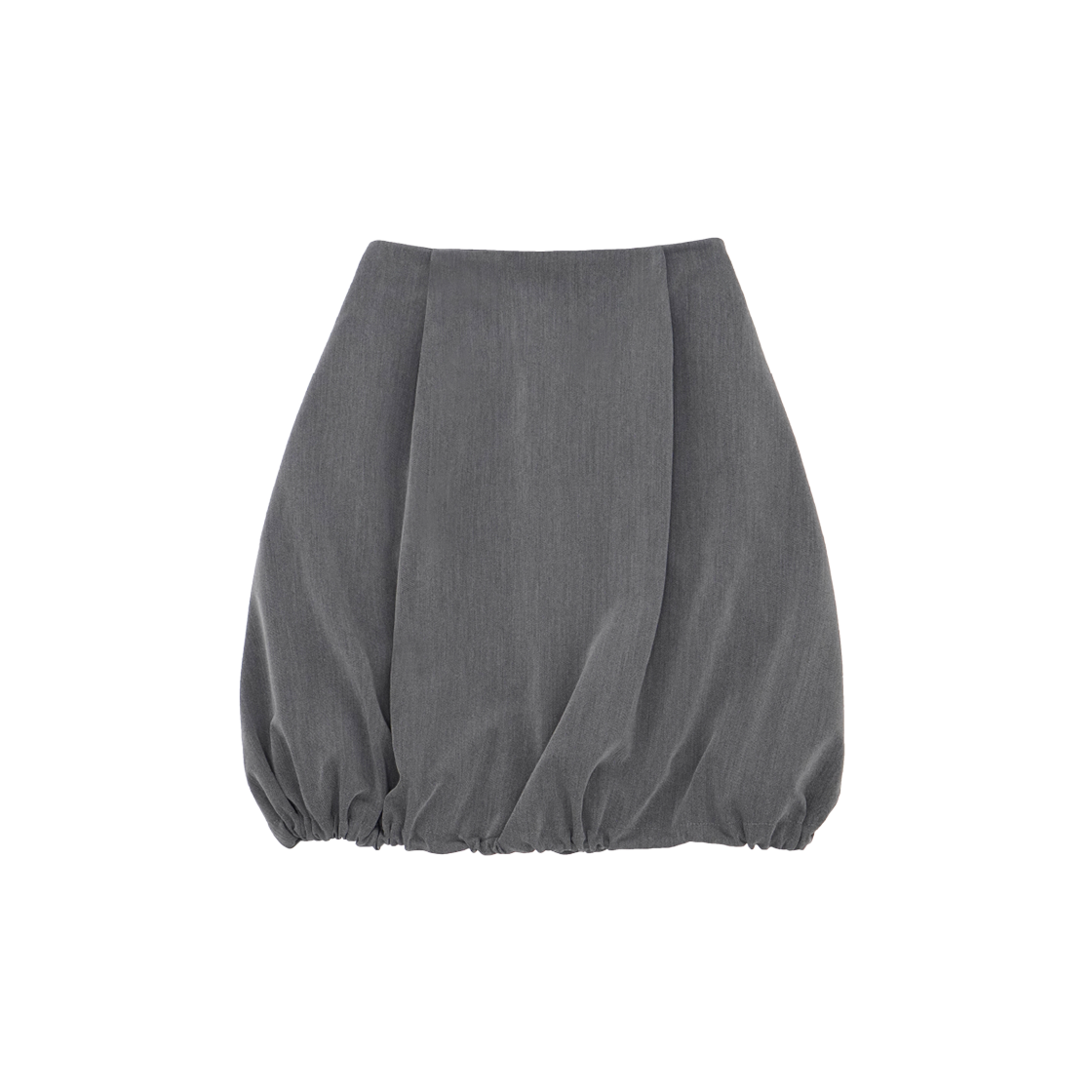 KS5BRSK007CC Kookeesee Tr Balloon Midi Skirt Charcoal
