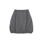 Kookeesee Tr Balloon Midi Skirt Charcoal