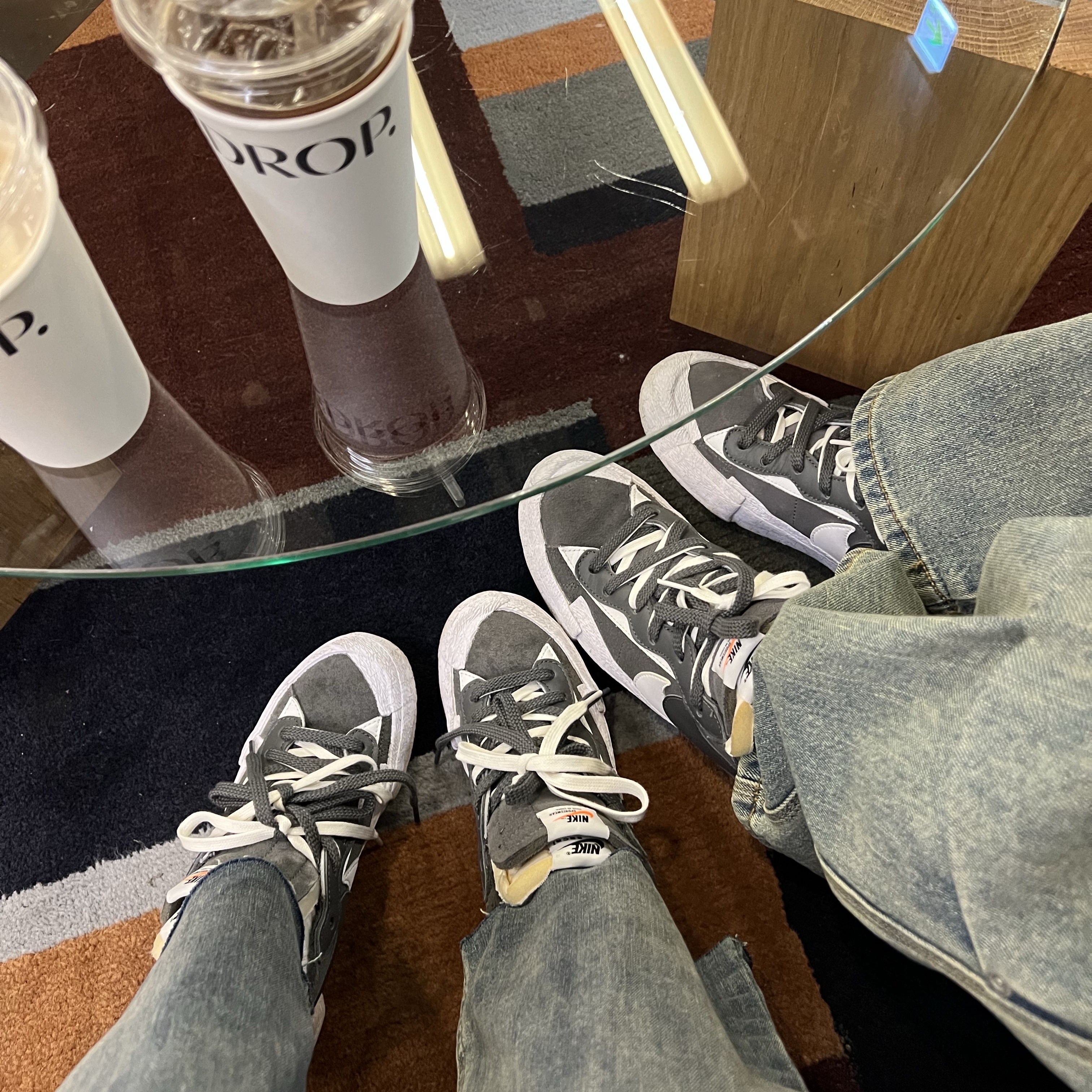 Nike x Sacai Blazer Low Iron Grey 착용 스타일