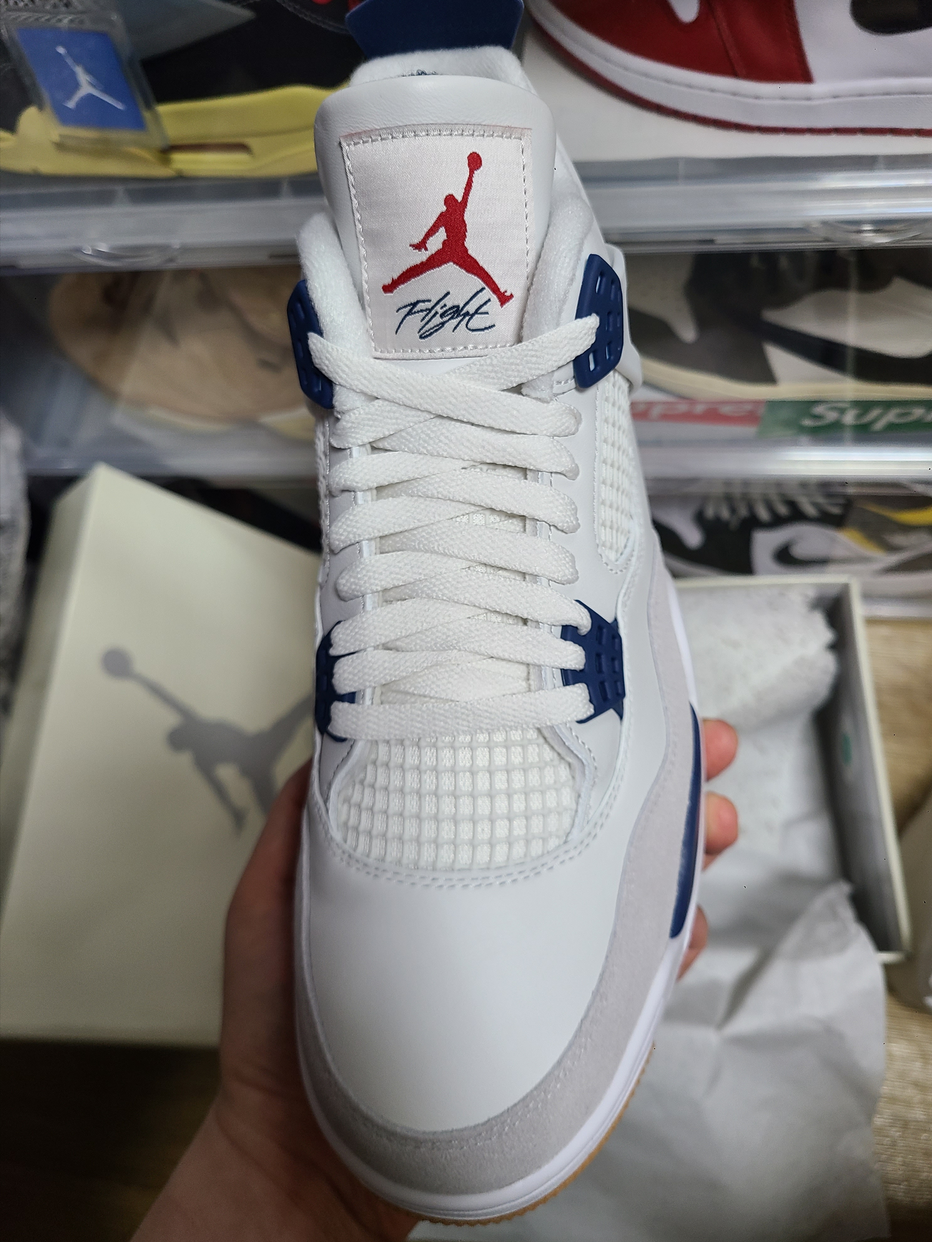 Jordan 4 x Nike SB Retro SP Navy 착용 스타일 - 1