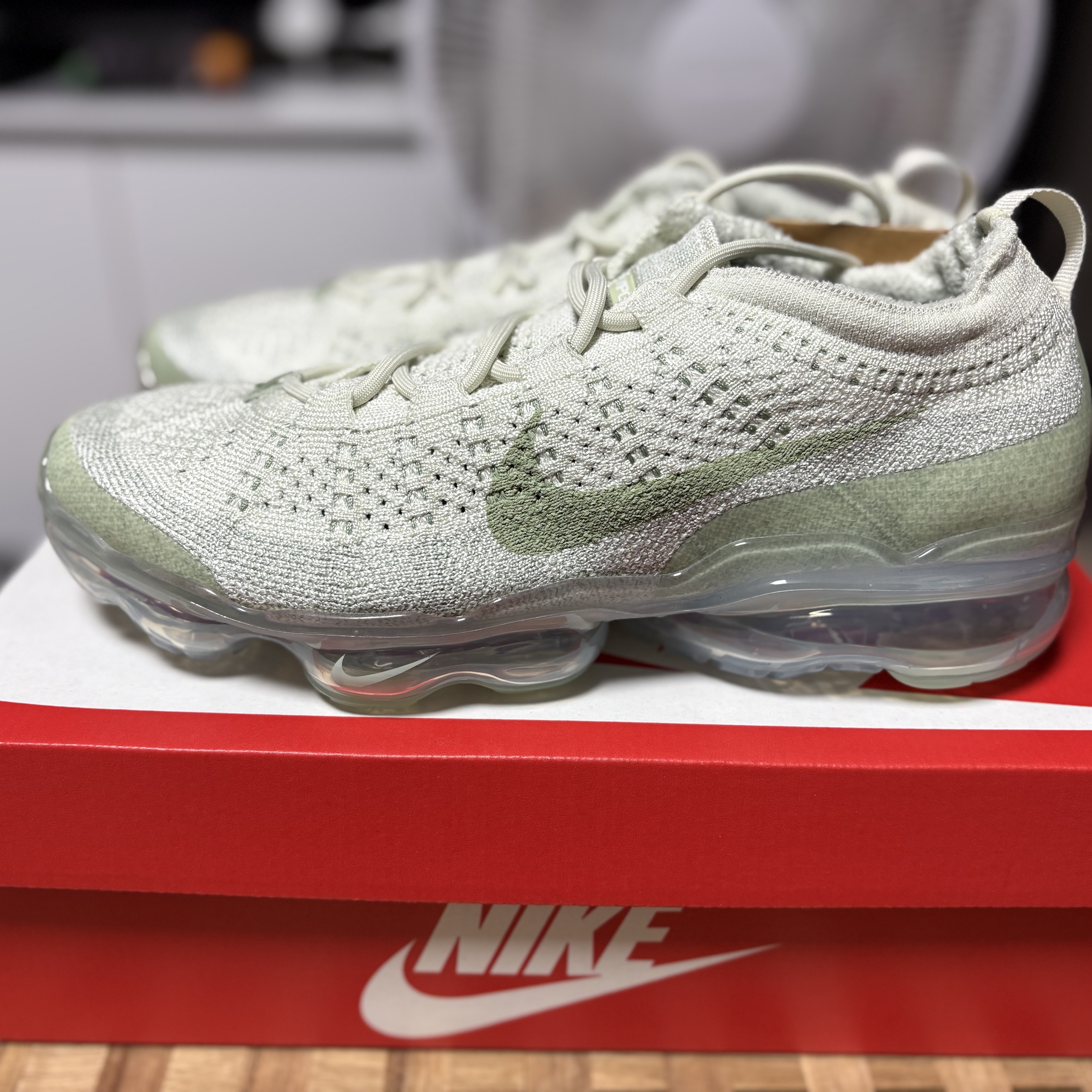 Nike Air Vapormax 2023 Flyknit Honeydew Sea Glass 착용 스타일 - 1