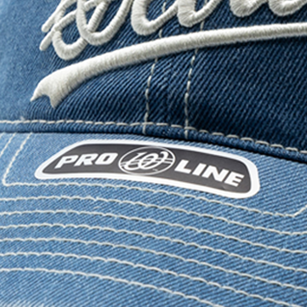 위얼드월드 웨이브 로고 데님 볼캡 블루(Weird World Wave Logo Denim Ball Cap Blue) - 6