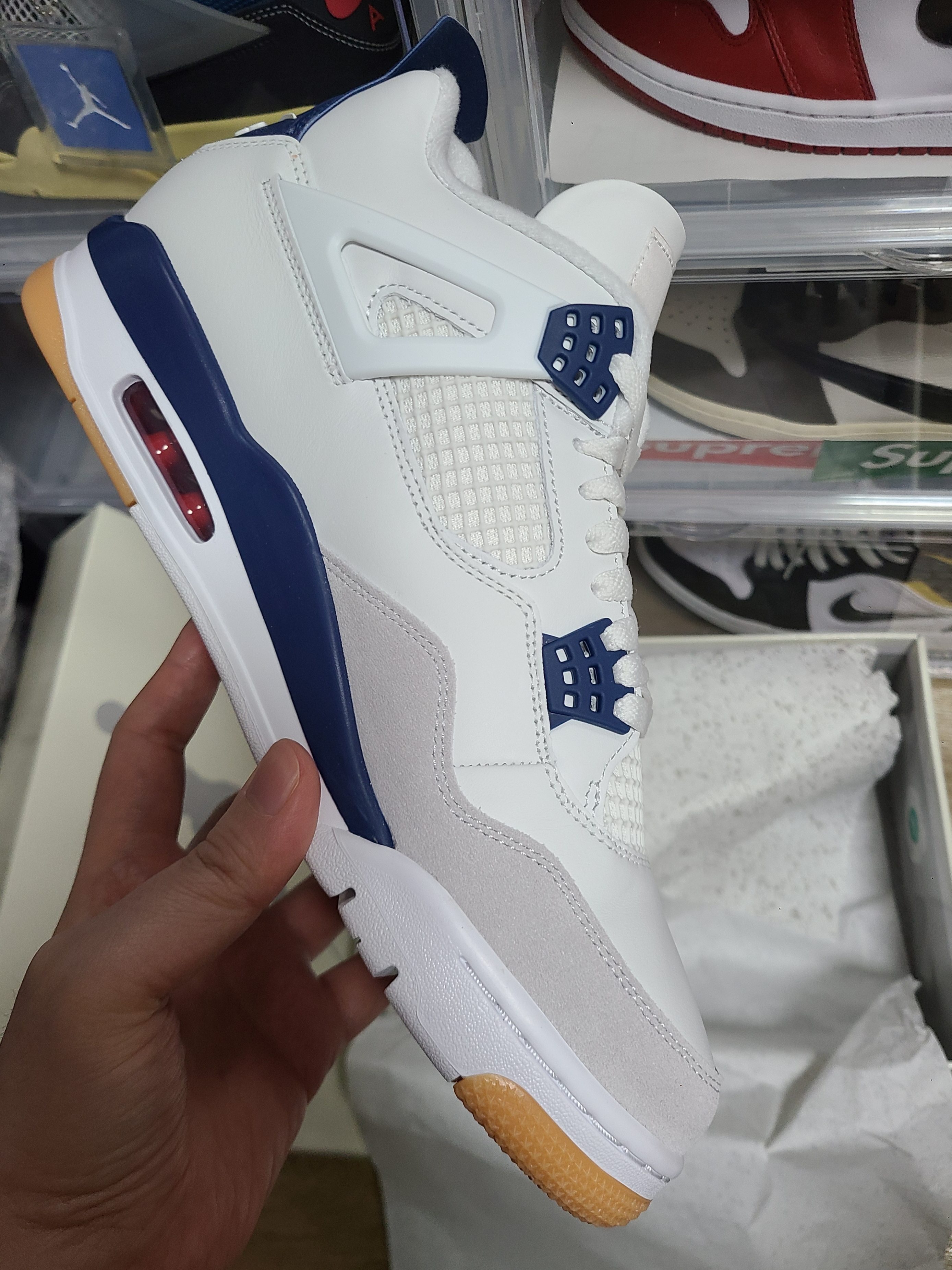 Jordan 4 x Nike SB Retro SP Navy 착용 스타일 - 2