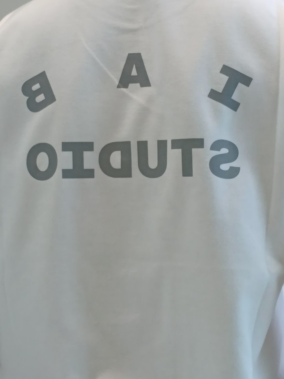 IAB Studio T-Shirt White Gray 착용 스타일 - 6