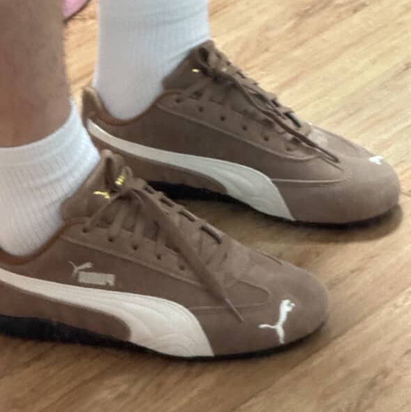 Puma Speedcat OG Haute Coffee Frosted Ivory 착용 스타일