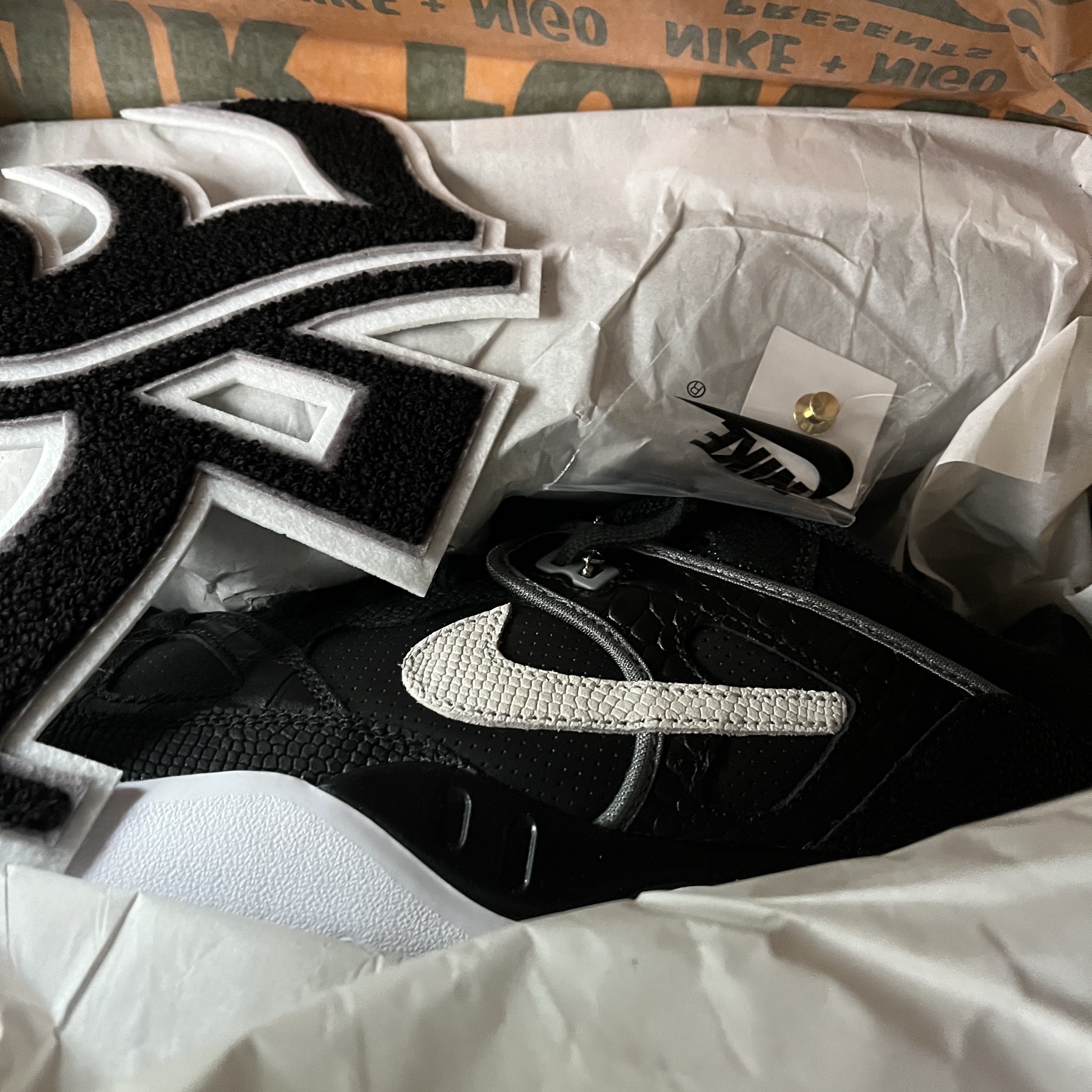 Nike x Nigo Air Force 3 Low SP Black and White 착용 스타일