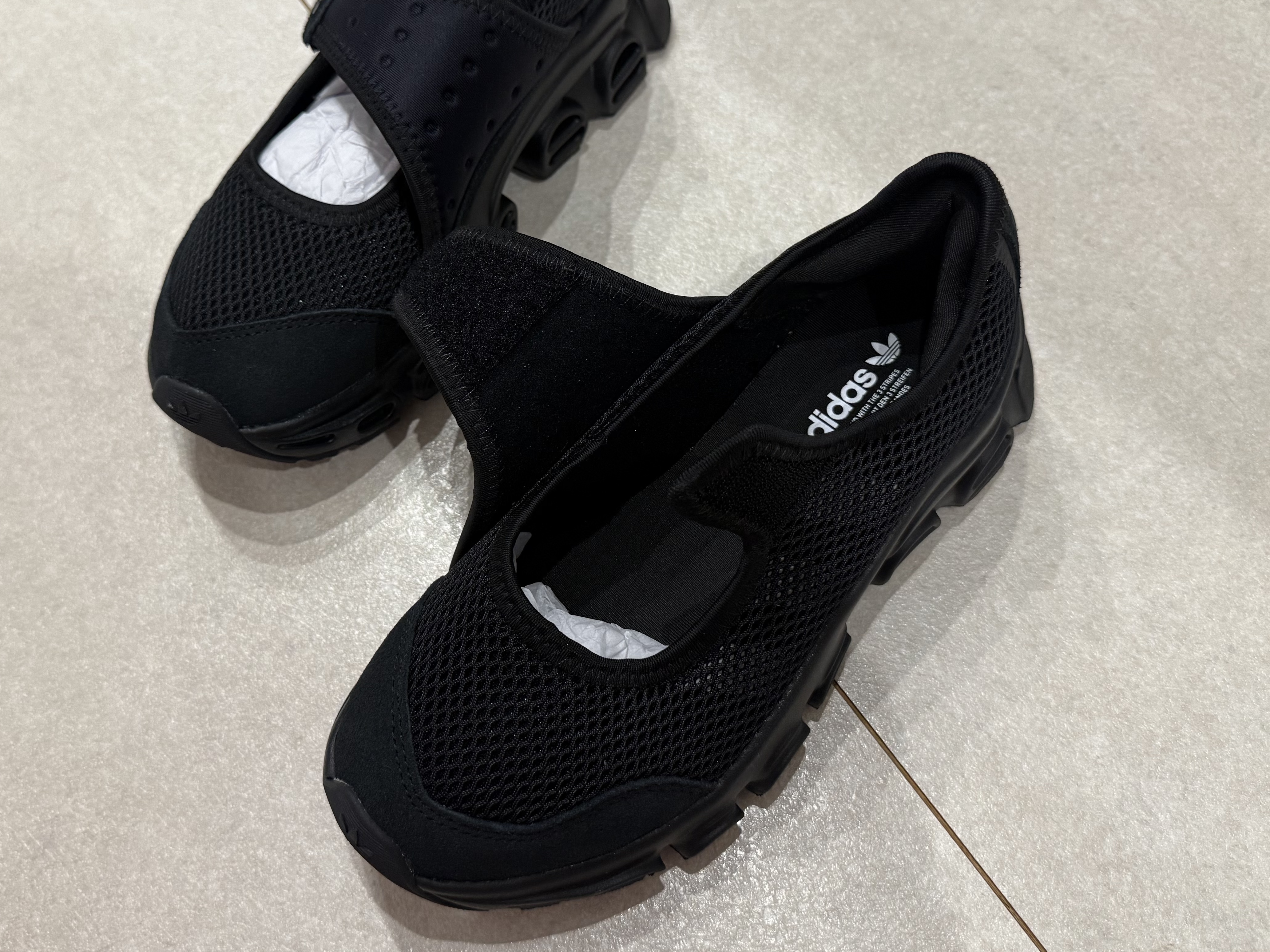 (W) Adidas Adifom Megajane Core Black 착용 스타일 - 5