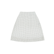 Kookeesee Anne Dot Midi Skirt White