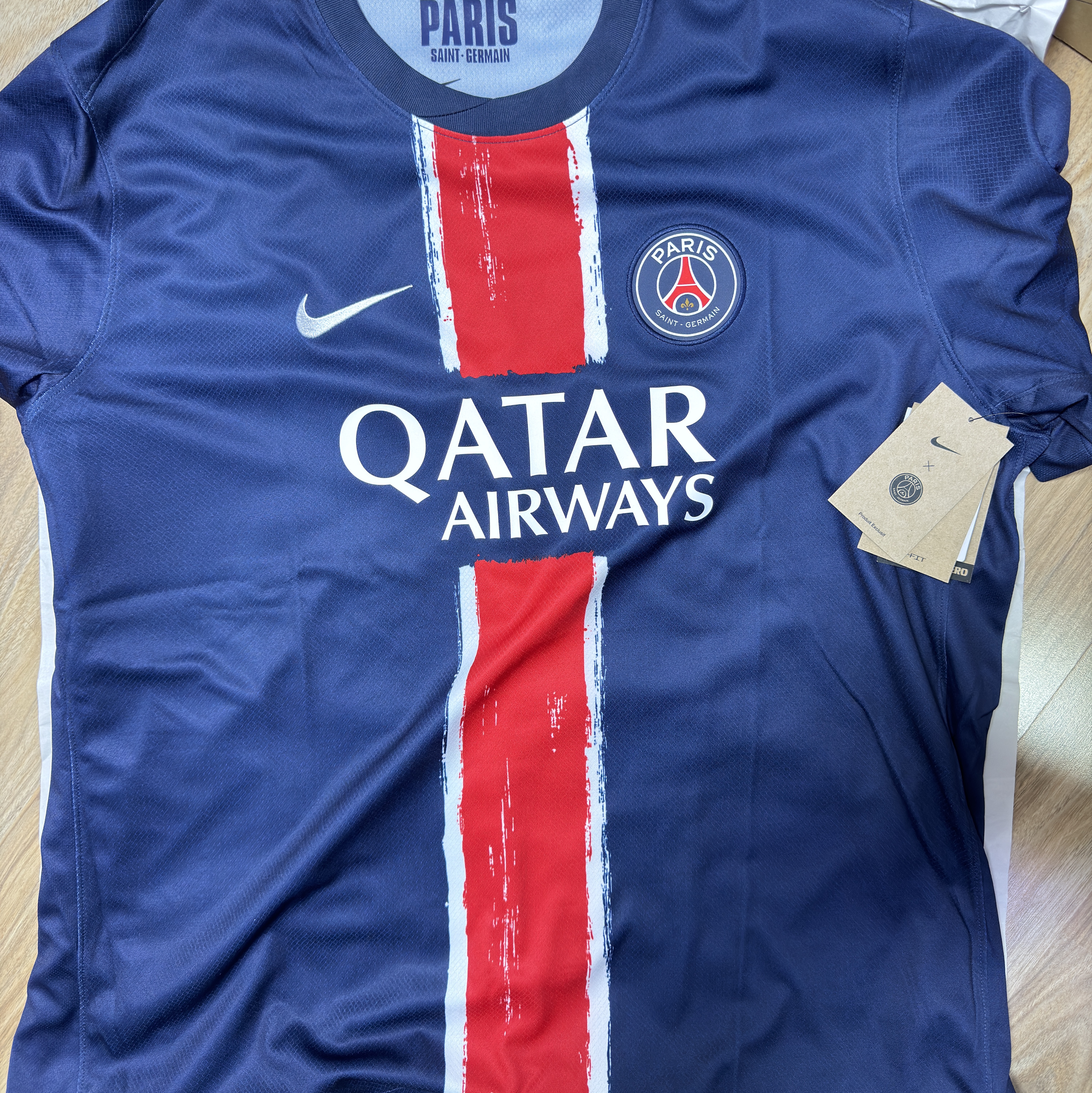 Nike Paris Saint-Germain 2024/25 Dri-Fit Stadium Home Replica Jersey Midnight Navy (Non Marking Ver.) 착용 스타일