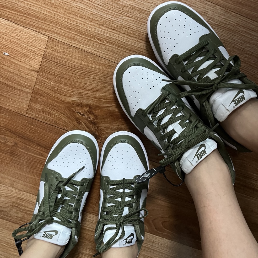 (W) Nike Dunk Low Medium Olive 착용 스타일