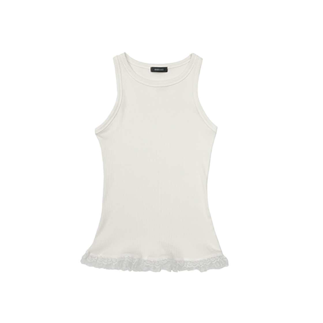 KS3BRTO001IV Kookeesee Lace Holter Sleeveless Ivory
