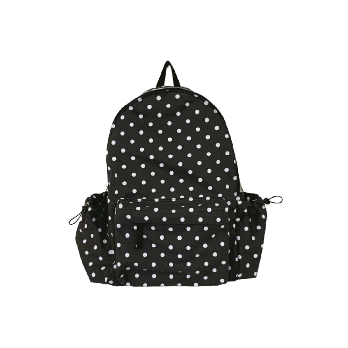 쿠키시 앤 도트패턴 코튼 백팩 블랙(Kookeesee Anne Dot Backpack Black)