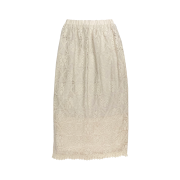 Kookeesee Crochet Lace Skirt Beige