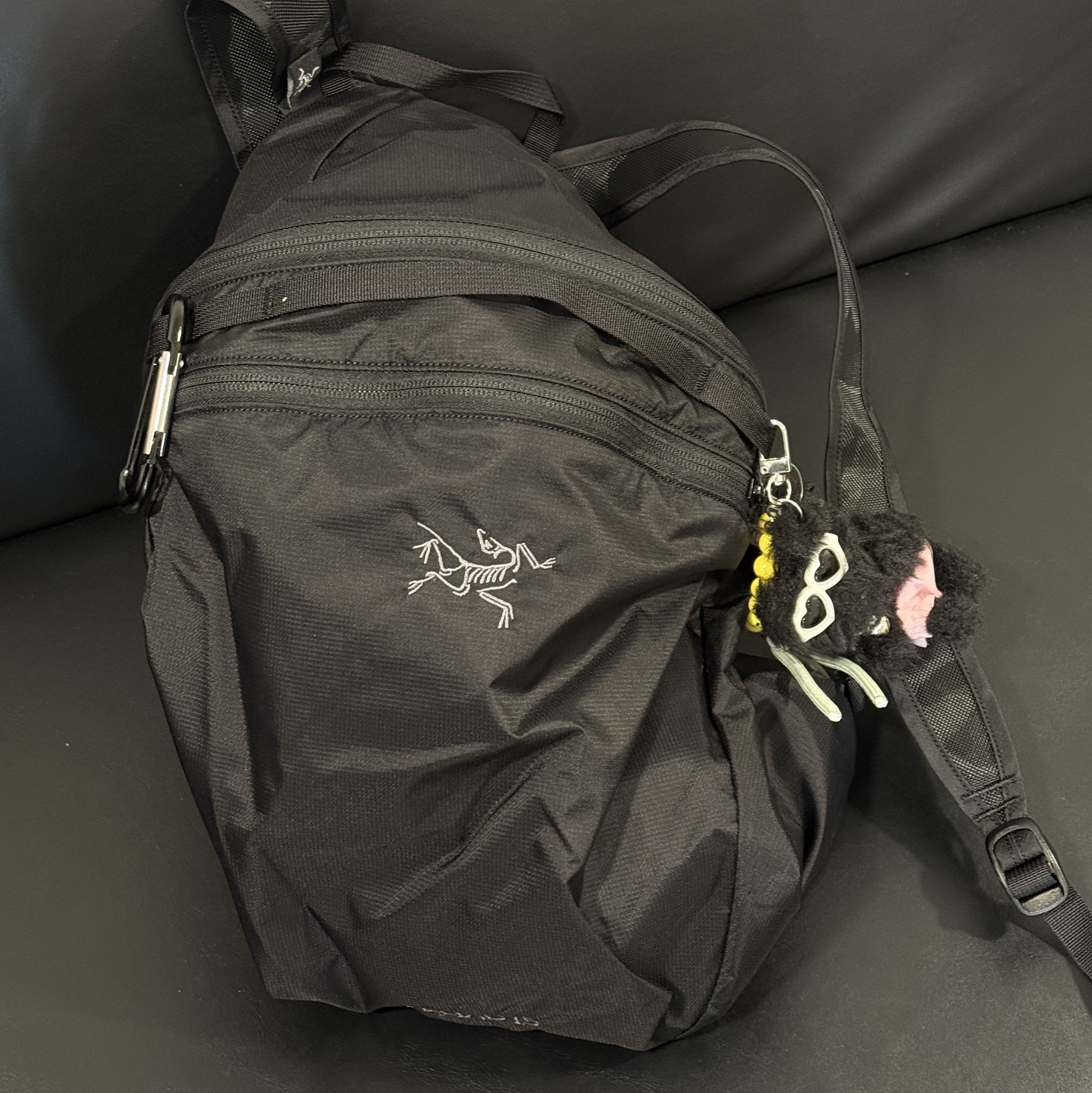Arc'teryx Heliad 15 Backpack Black 착용 스타일 - 1