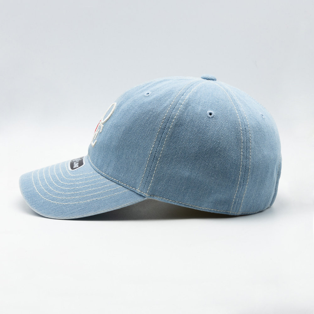 위얼드월드 러브 로고 데님 볼캡 라이트블루(Weird World LOVE Logo Denim Ball Cap Light  Blue) - 3