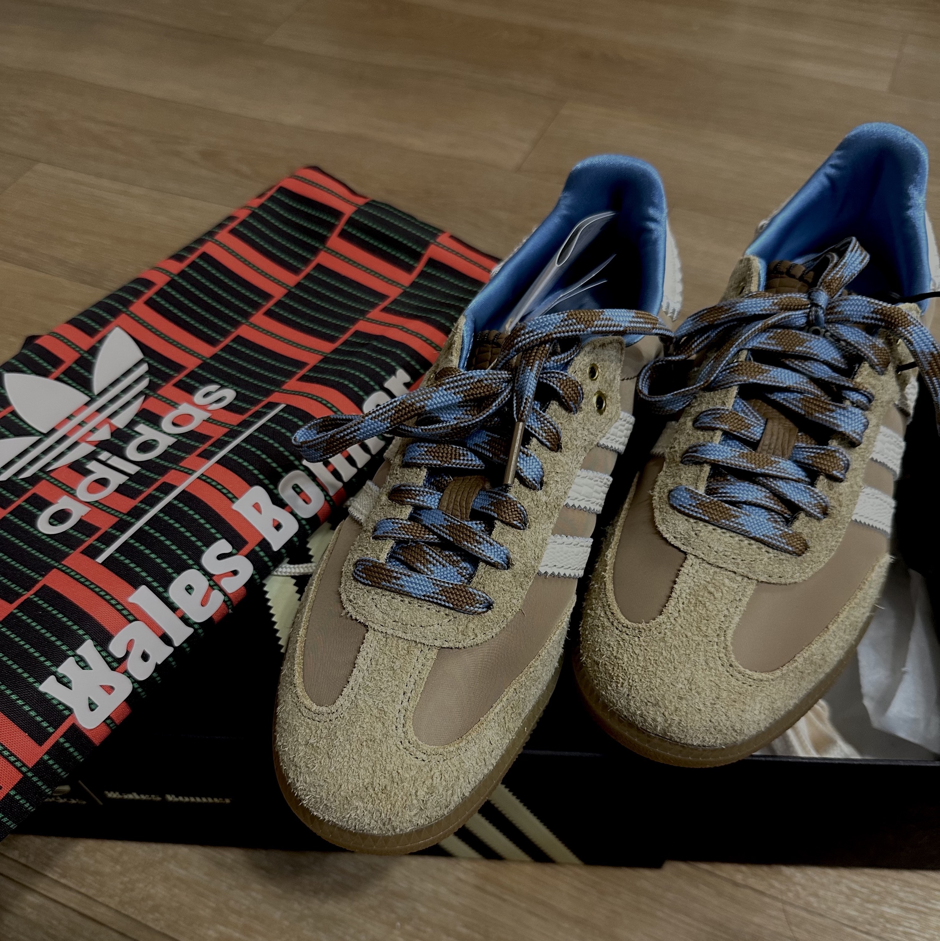 Adidas x Wales Bonner Samba Supplier Colour Wonder White 착용 스타일