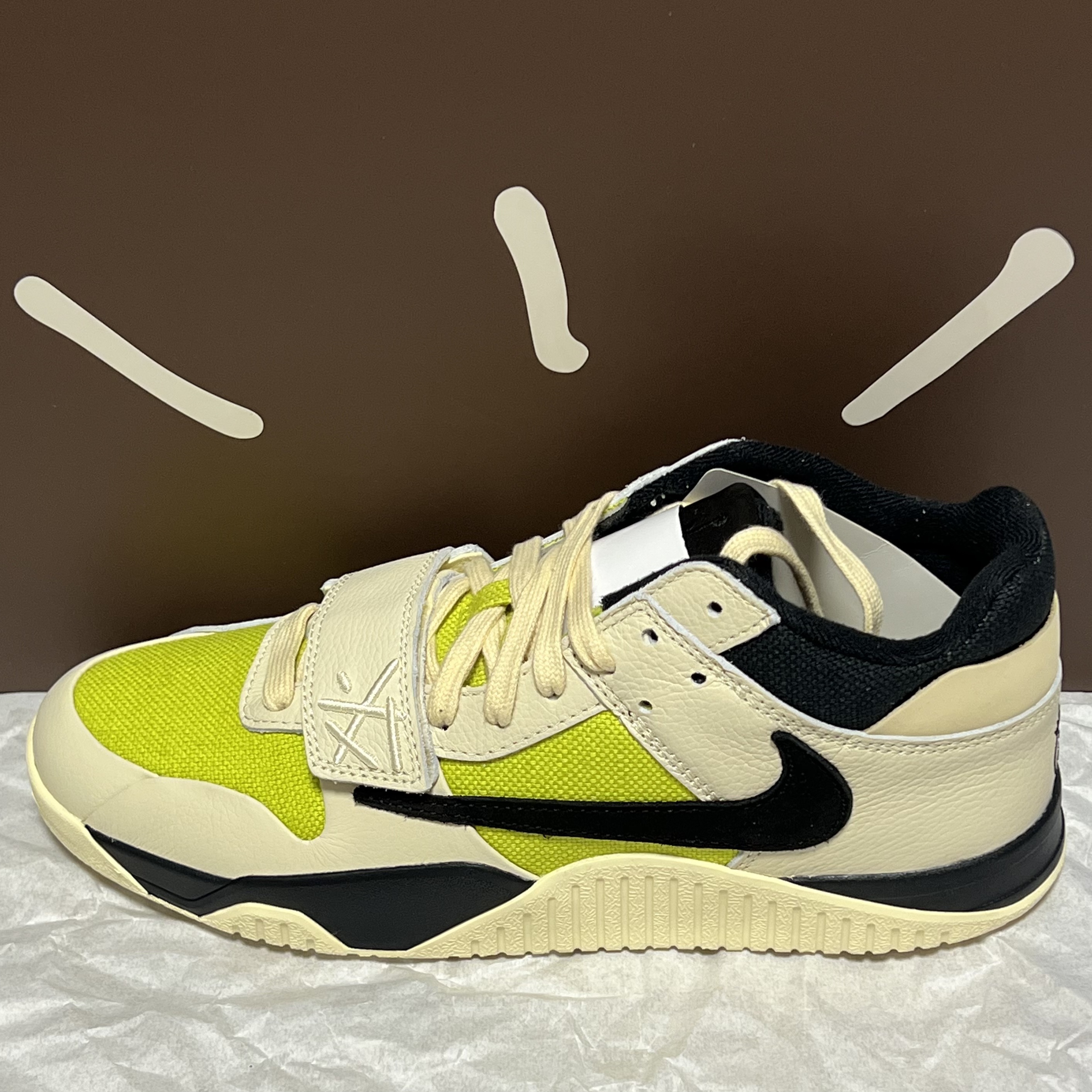 Jordan x Travis Scott Jumpman Jack TR Bright Cactus 착용 스타일