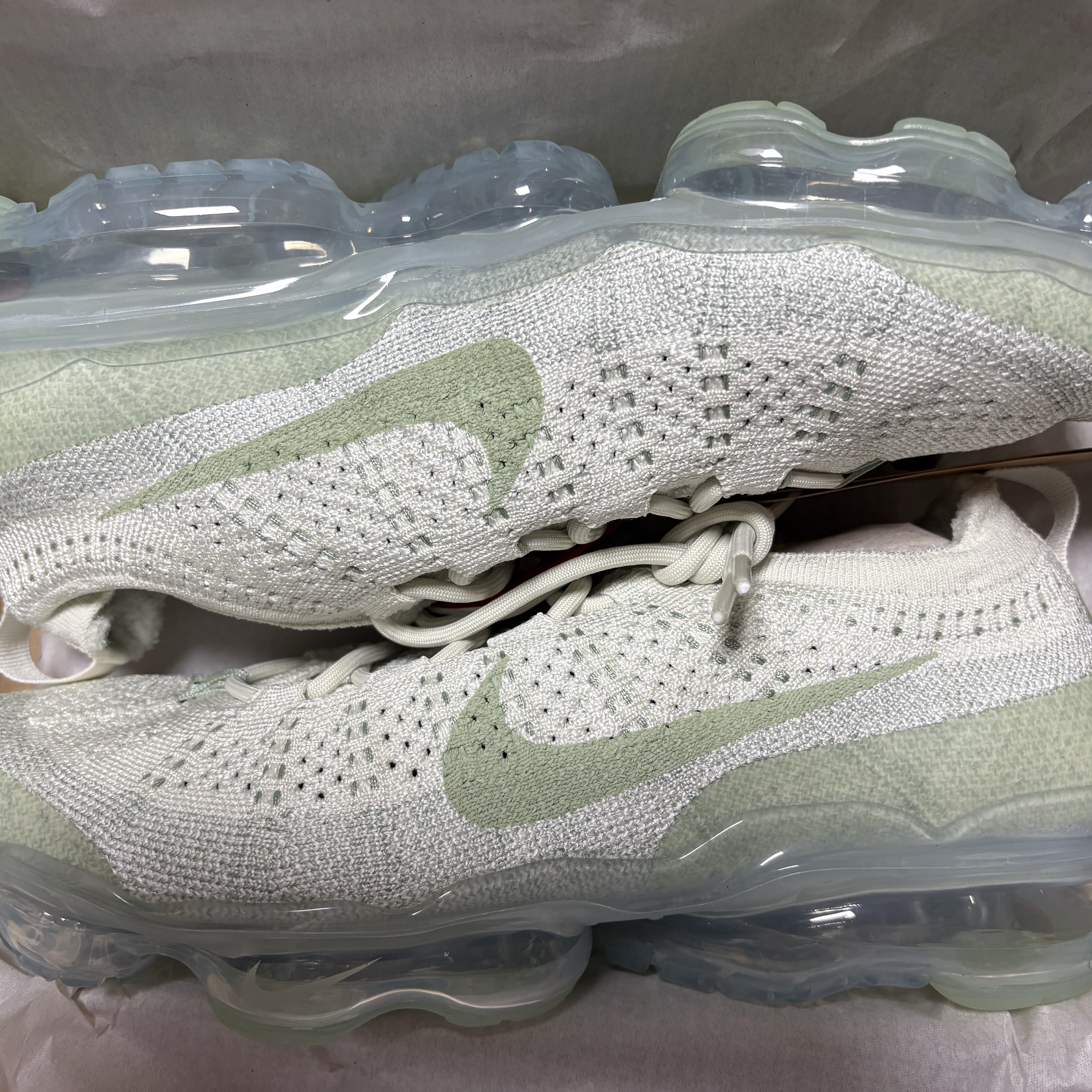 Nike Air Vapormax 2023 Flyknit Honeydew Sea Glass 착용 스타일 - 2