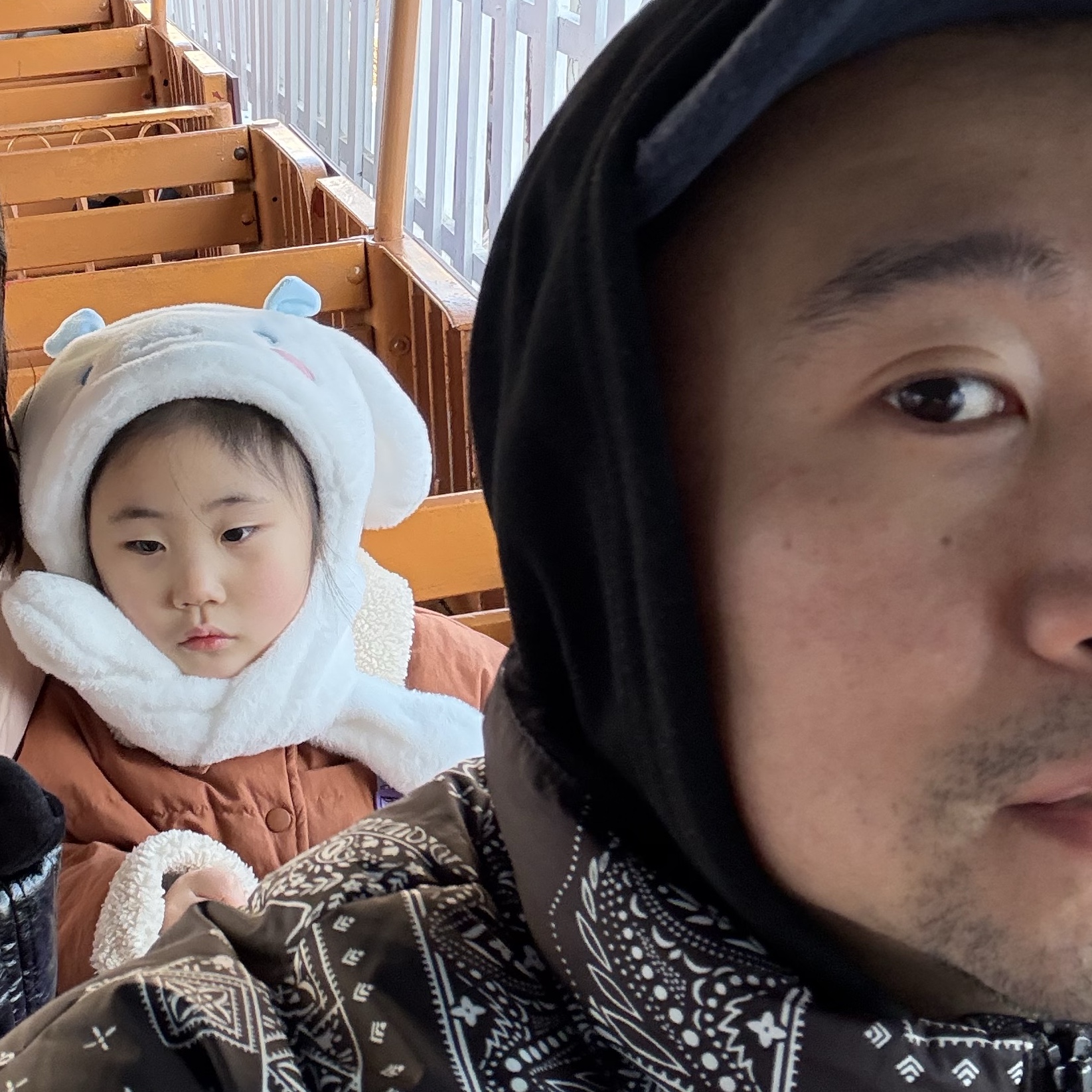 The North Face Novelty Lofty Down Jacket Real Black, Human Made Fleece Cap Navy 착용 스타일