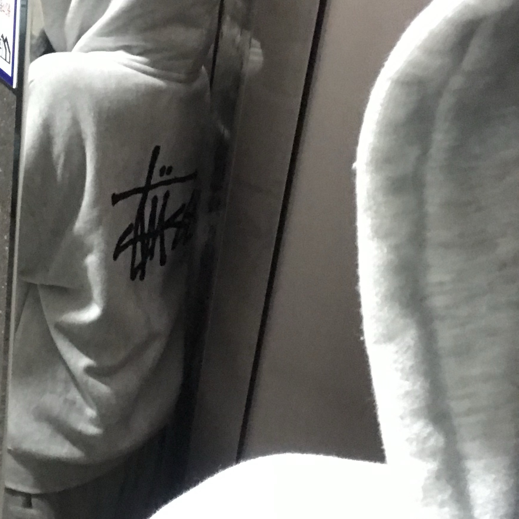 Stussy Basic Stussy Zip Hoodie Ash Heather 착용 스타일