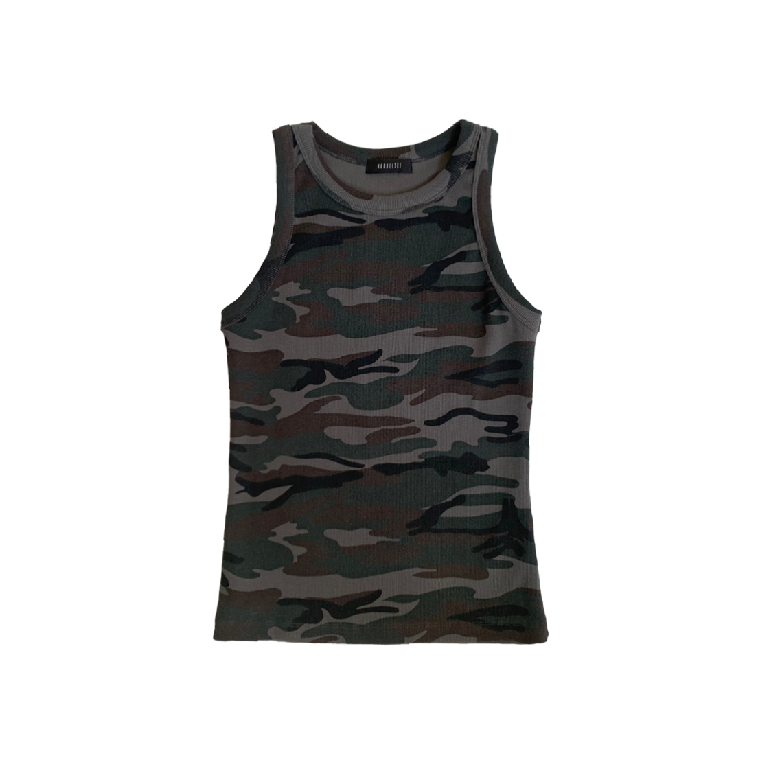 KS5BRTO001CC Kookeesee Camouflage Holter Sleeveless Charcoal