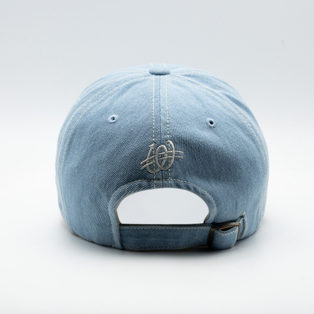 위얼드월드 러브 로고 데님 볼캡 라이트블루(Weird World LOVE Logo Denim Ball Cap Light  Blue) - 4