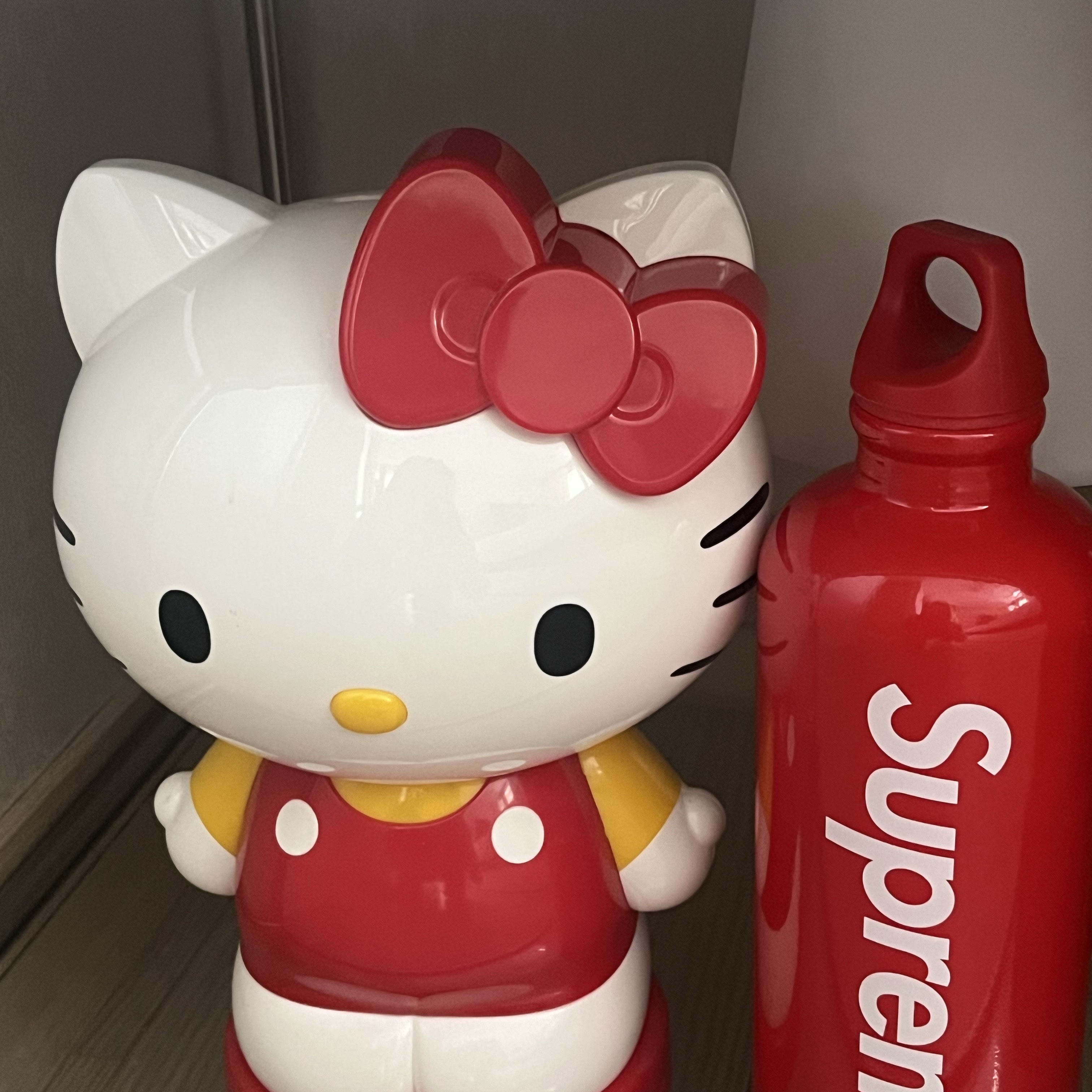 Supreme x Sigg Traveller 0.6L Water Bottle Red - 23SS 착용 스타일 - 1