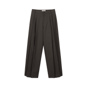 Begin202 Washed Cotton Dobby Pants Washed Brown