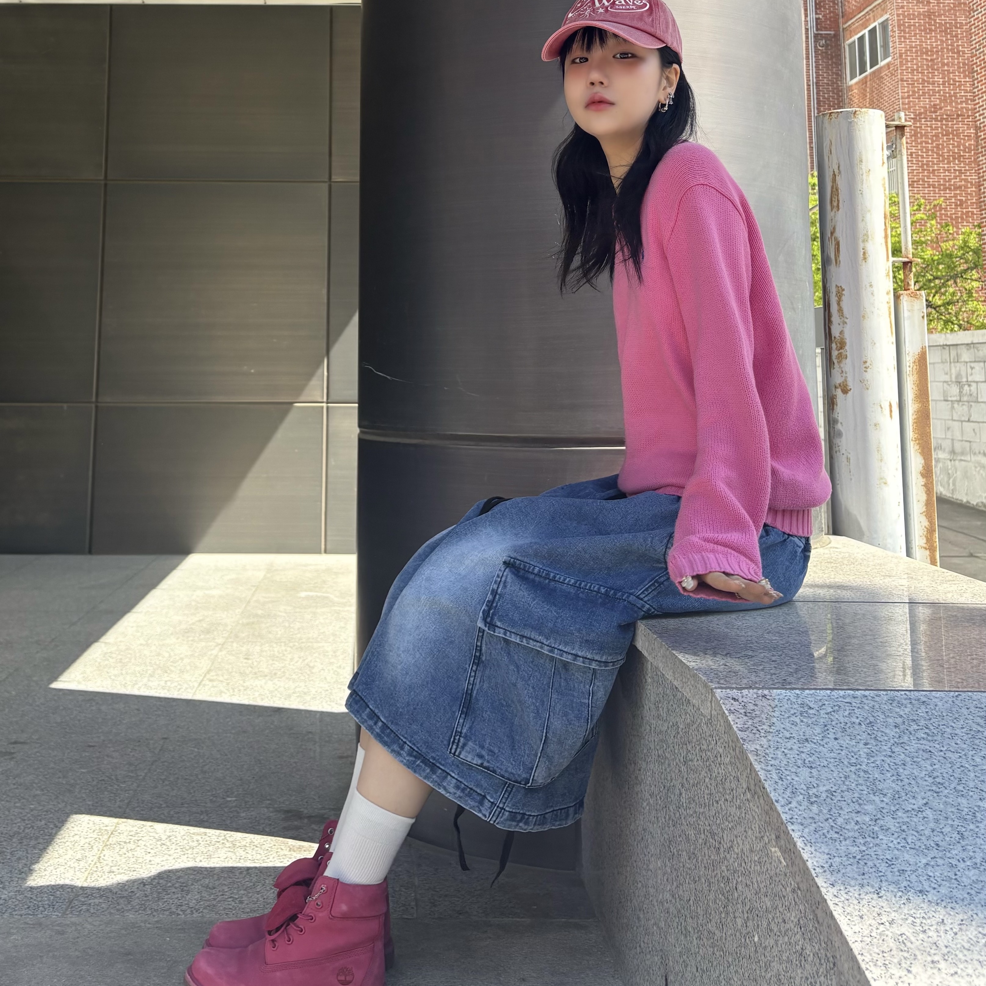 Timberland Premium 6 inch Waterproof Boot Pink - Wide 착용 스타일 - 2