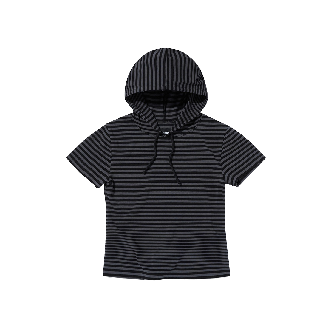 스웨이드 스트라이프 후드 티 블랙(Suade Stripe Hooded Tee Black)
