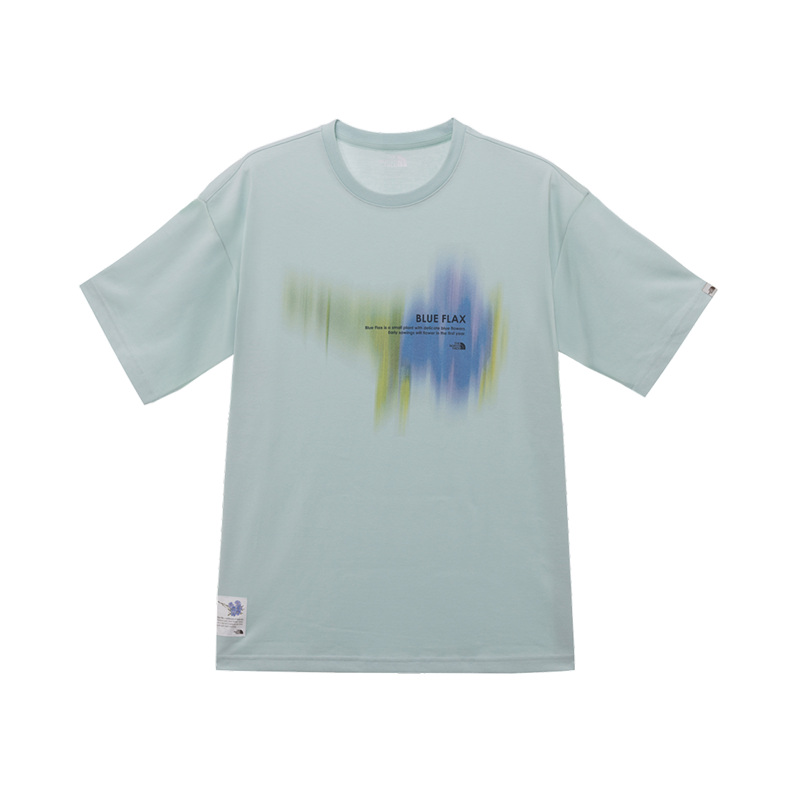 NT7UR09L The North Face White Label Flower Spray S/S Round T-Shirt Mint