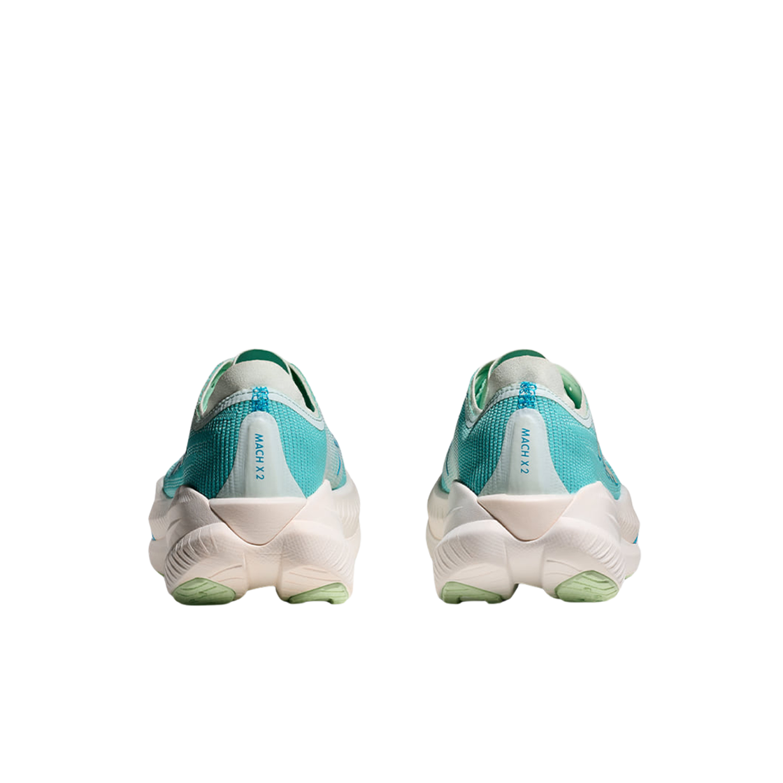 (W) 호카 마하 X 2 스노우 멜트 블루 스파크 - 와이드((W) Hoka Mach X 2 Snow Melt Blue Spark - Wide) - 3