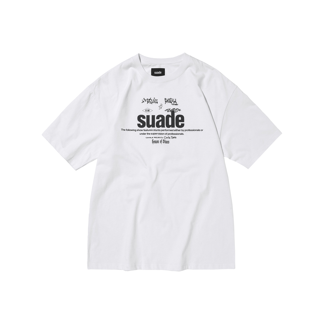 스웨이드 믹스드 로고 티 화이트(Suade Mixed Logo Tee White)