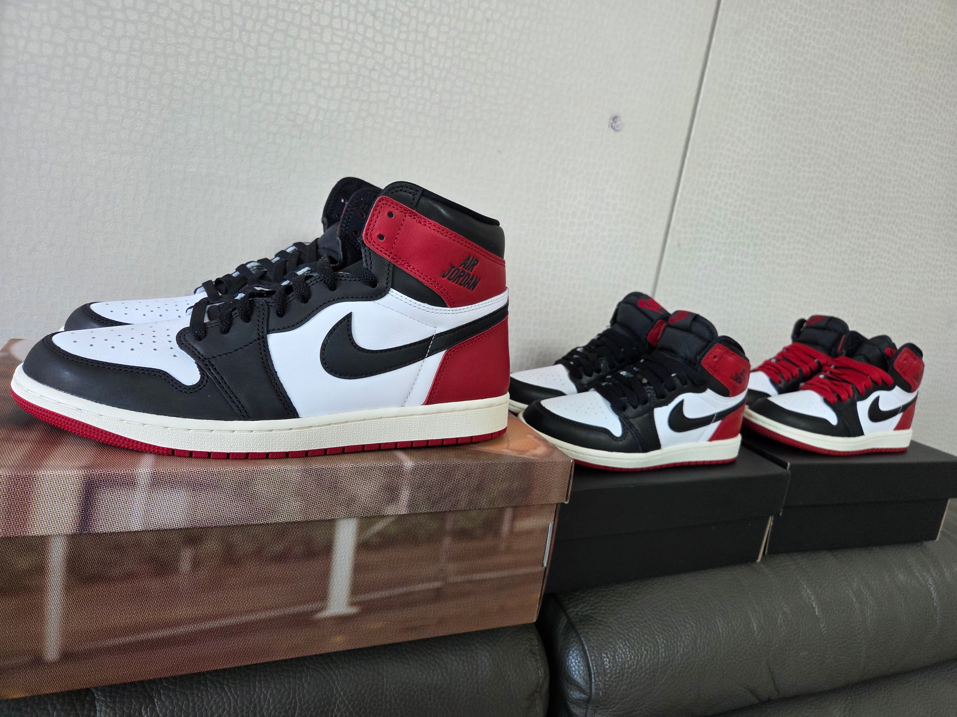 Jordan 1 Retro High OG Black Toe, (PS) Jordan 1 Retro High OG Black Toe 착용 스타일