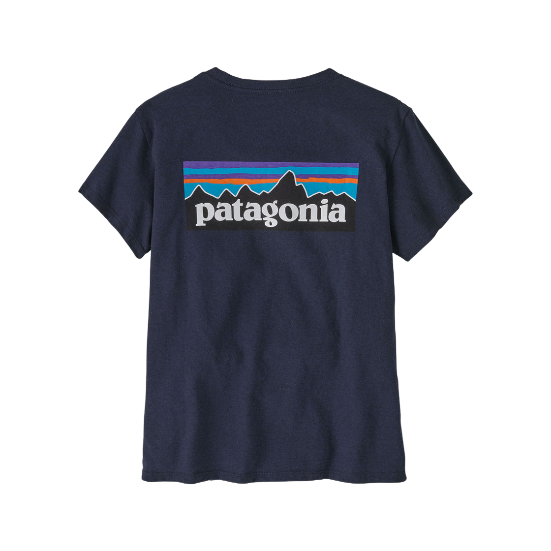 (W) 파타고니아 P-6 숏 슬리브 티셔츠 뉴 네이비((W) Patagonia P-6 Short Sleeve T-Shirt New Navy) - 1