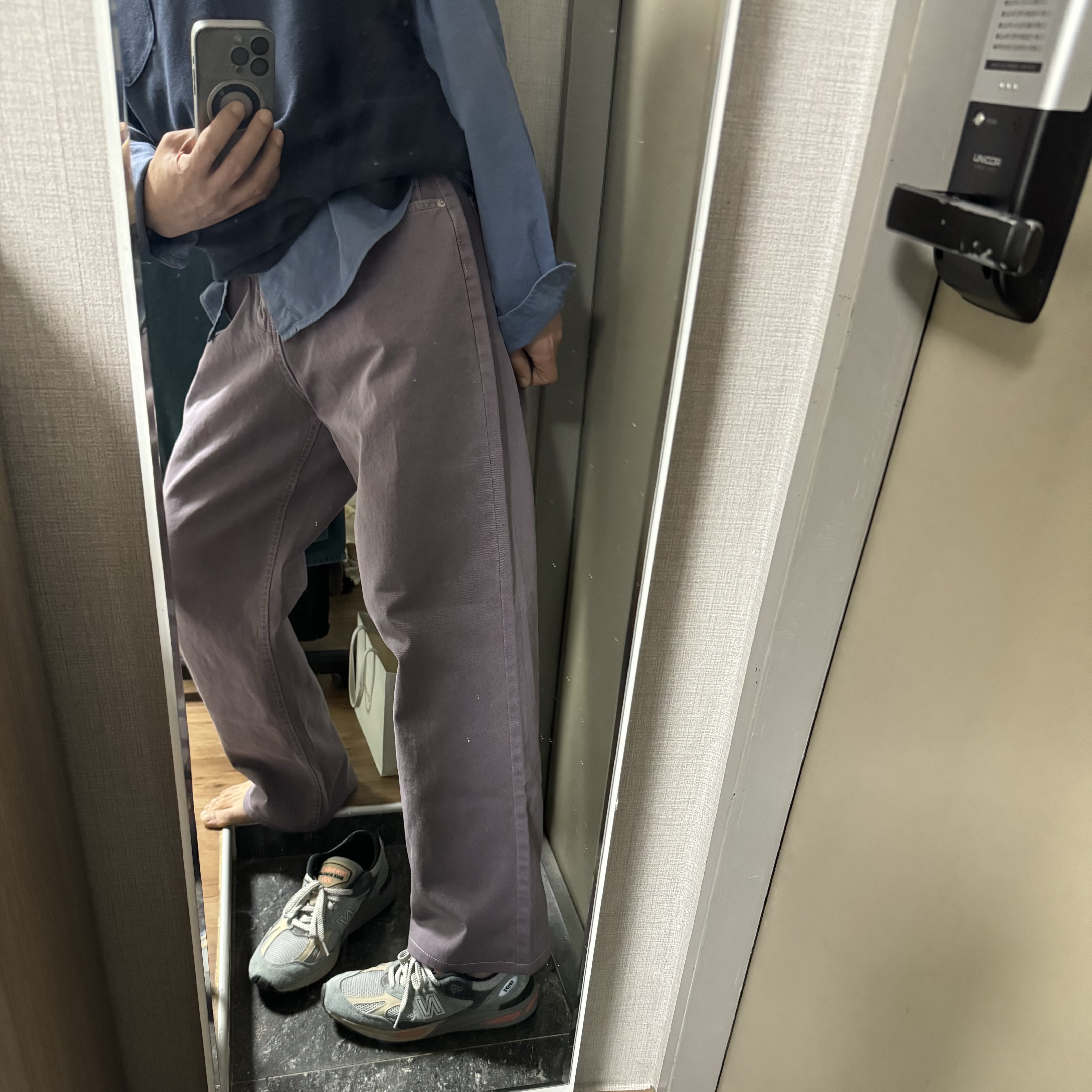 New Balance 991v2 Made in UK Blue Silver 착용 스타일