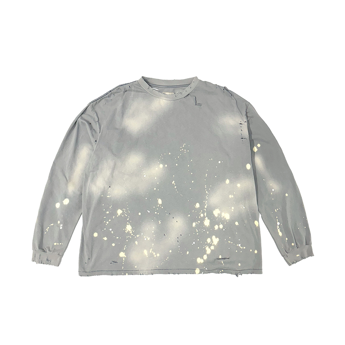 PVLT_WG Hommless Painted VTG LS Tee Washed Grey - 대표 이미지 #1