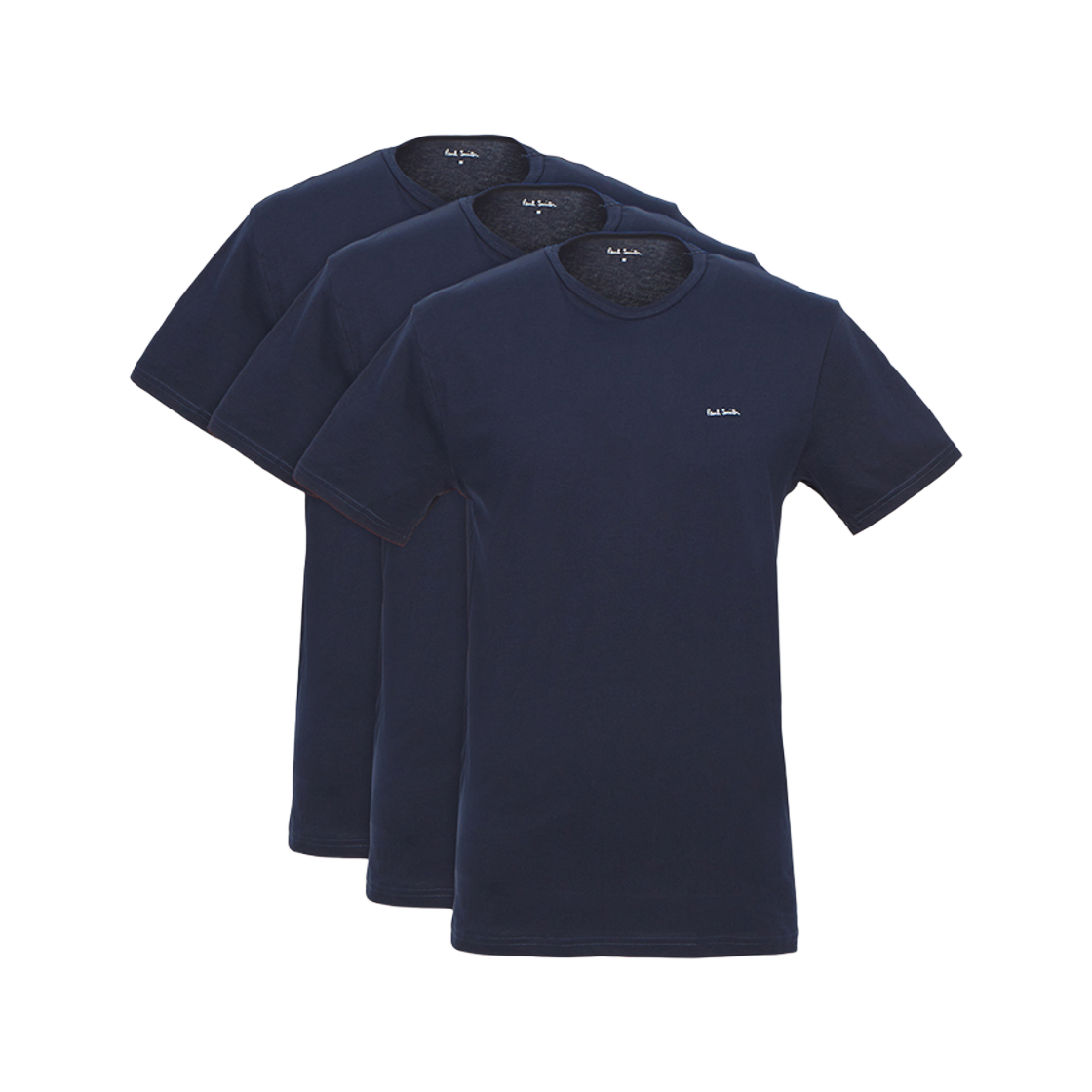 폴 스미스 숏 슬리브 티셔츠 네이비 (3종 세트)(Paul Smith Short Sleeve T-Shirt Navy (3 Pack))