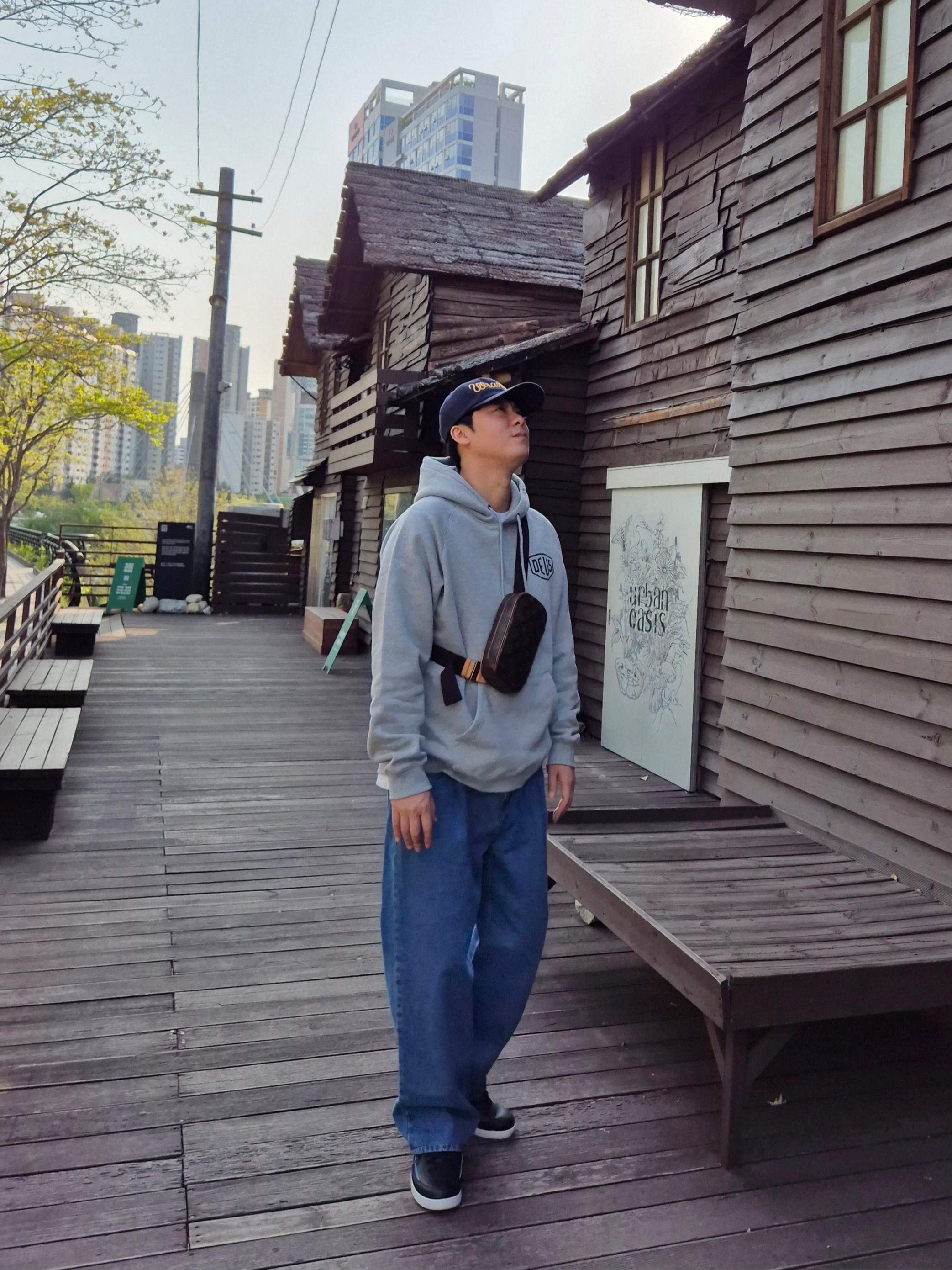 Wrangler Rope Logo Chain Stitch Cap Navy, Deus Ex Machina Seoul Address Hoodie Grey Marle 착용 스타일 - 2