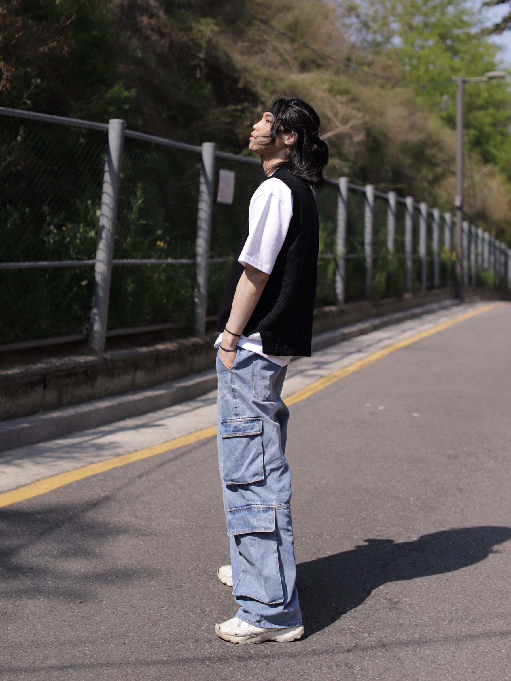 (W) Nike TC 7900 Summit White 착용 스타일 - 5