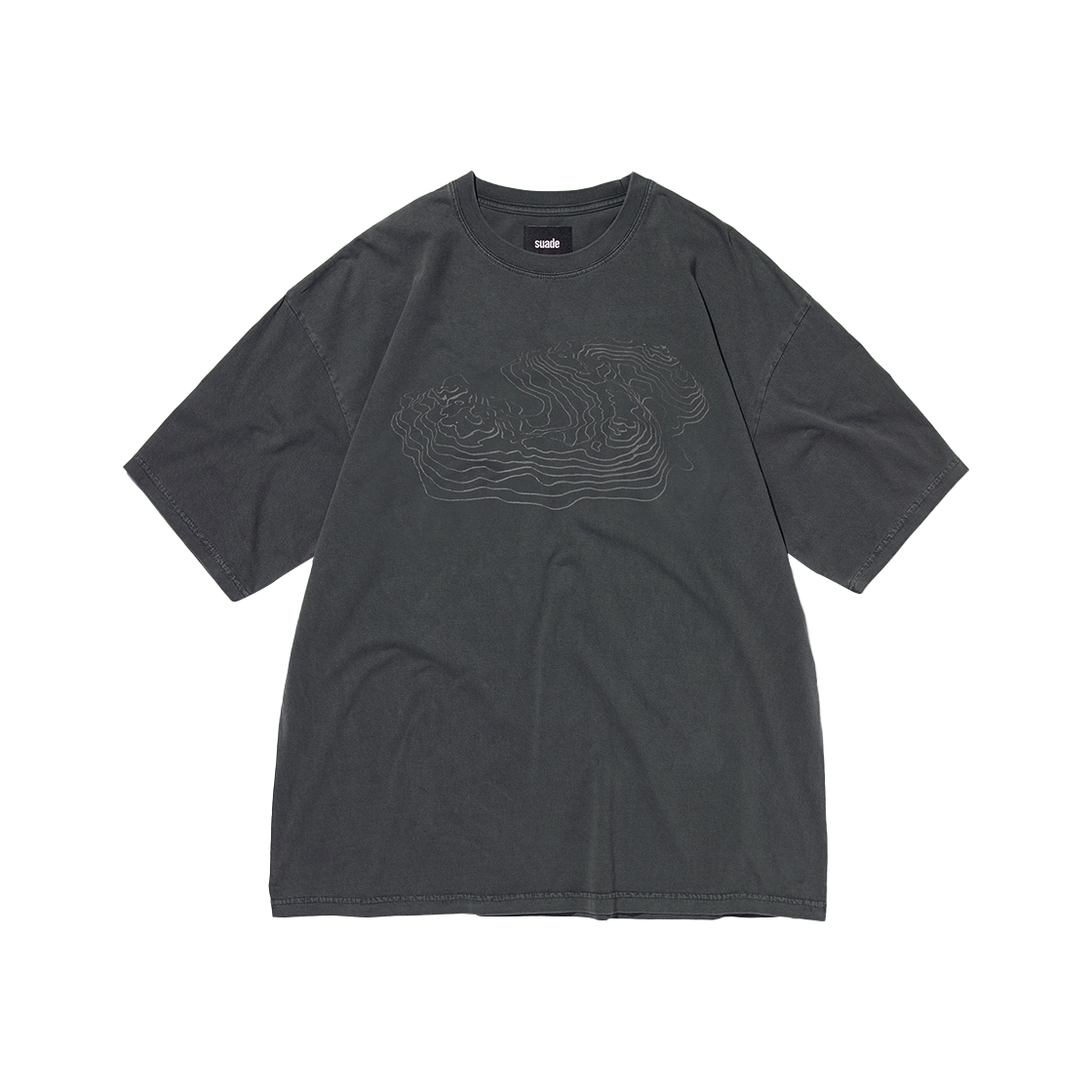 스웨이드 컨투어 티 피그먼트 블랙(Suade Contour Tee Pigment Black)