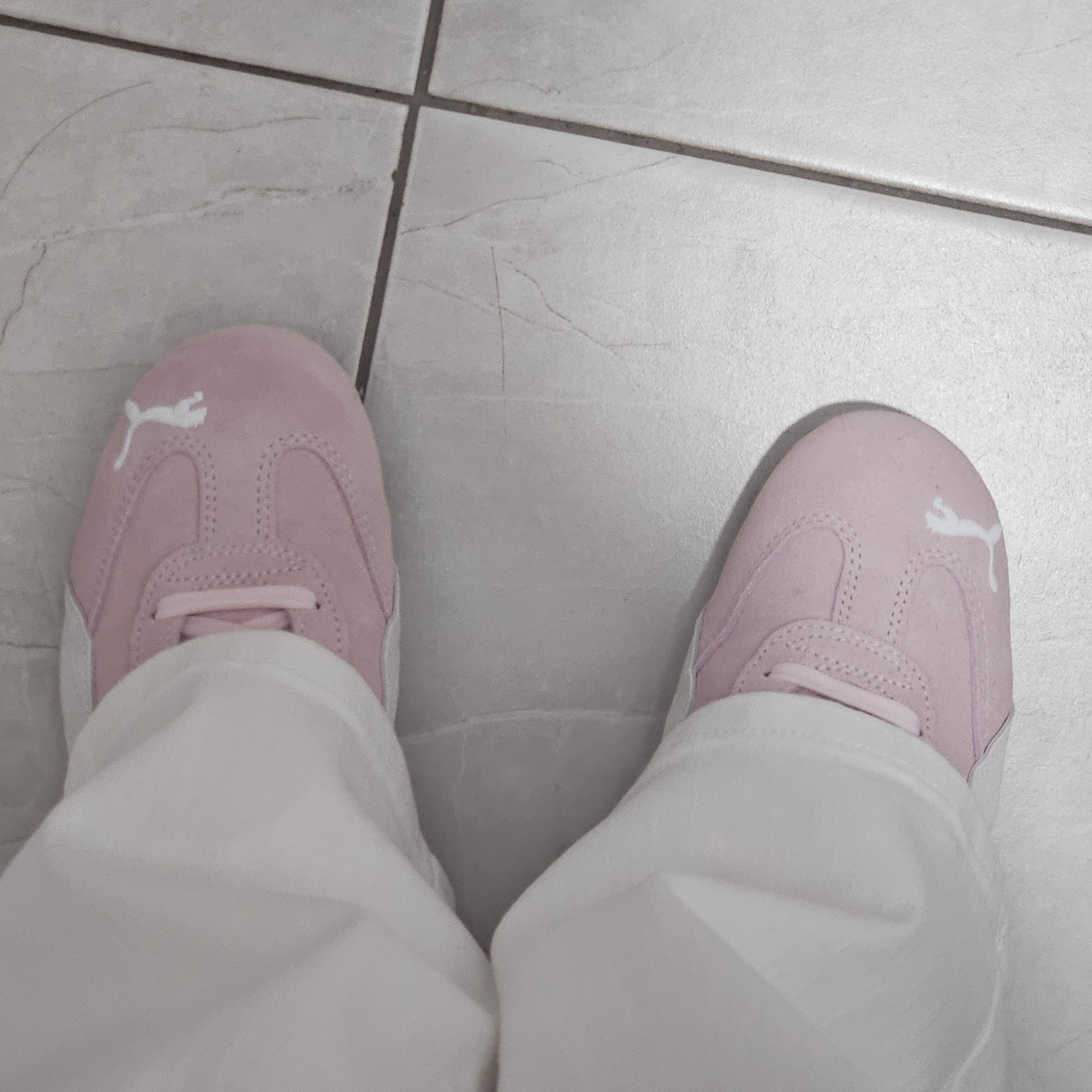 Puma Speedcat OG Pink White 착용 스타일 - 2